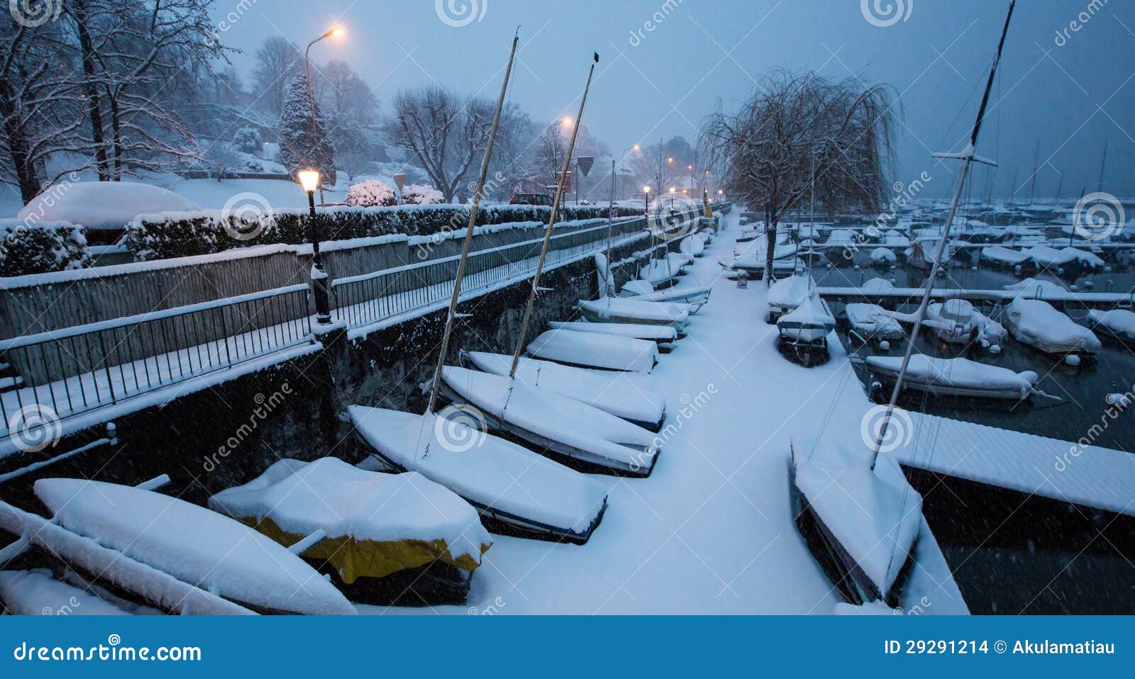 Snow in Marina II stock photo. Image of winter, season 29291214