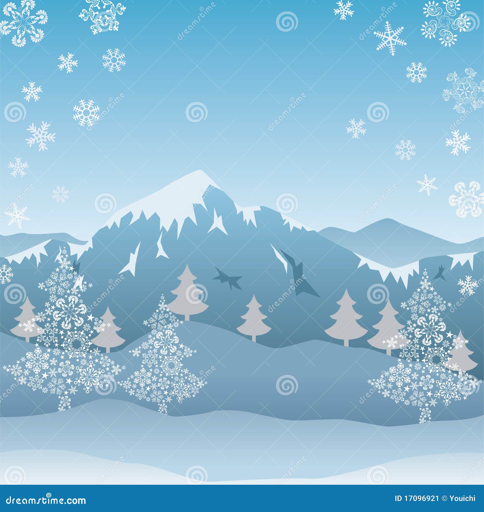 snow mountain clip art