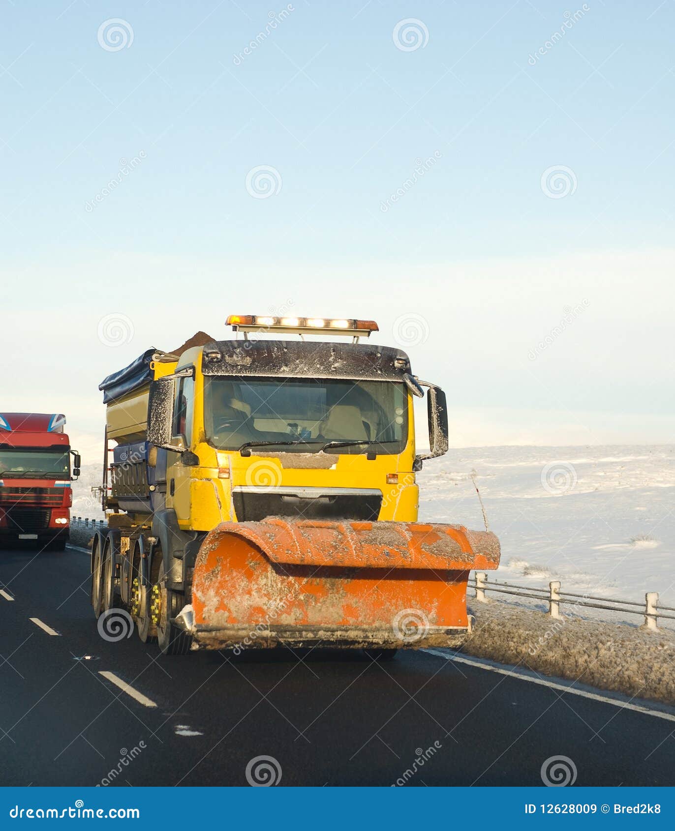 Snow plough stock image. Image of plough, scottish, scotland 12628009