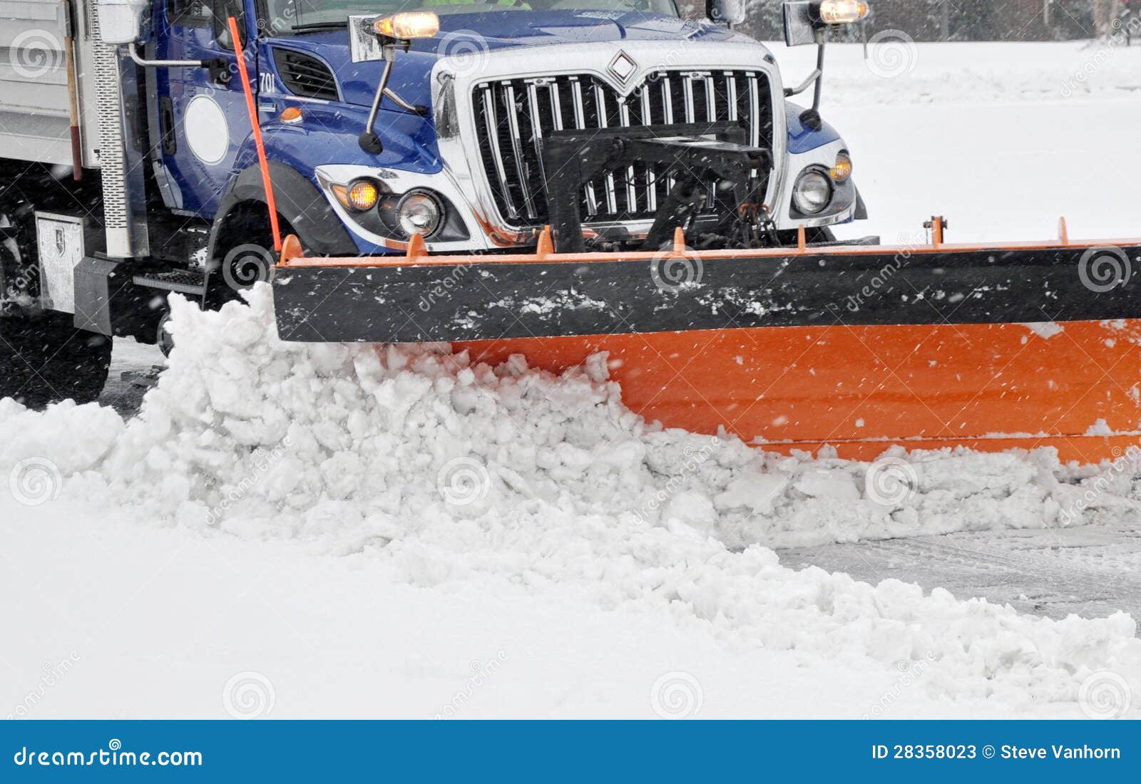 Snow plow stock image. Image of salt, outdoors, harsh 28358023