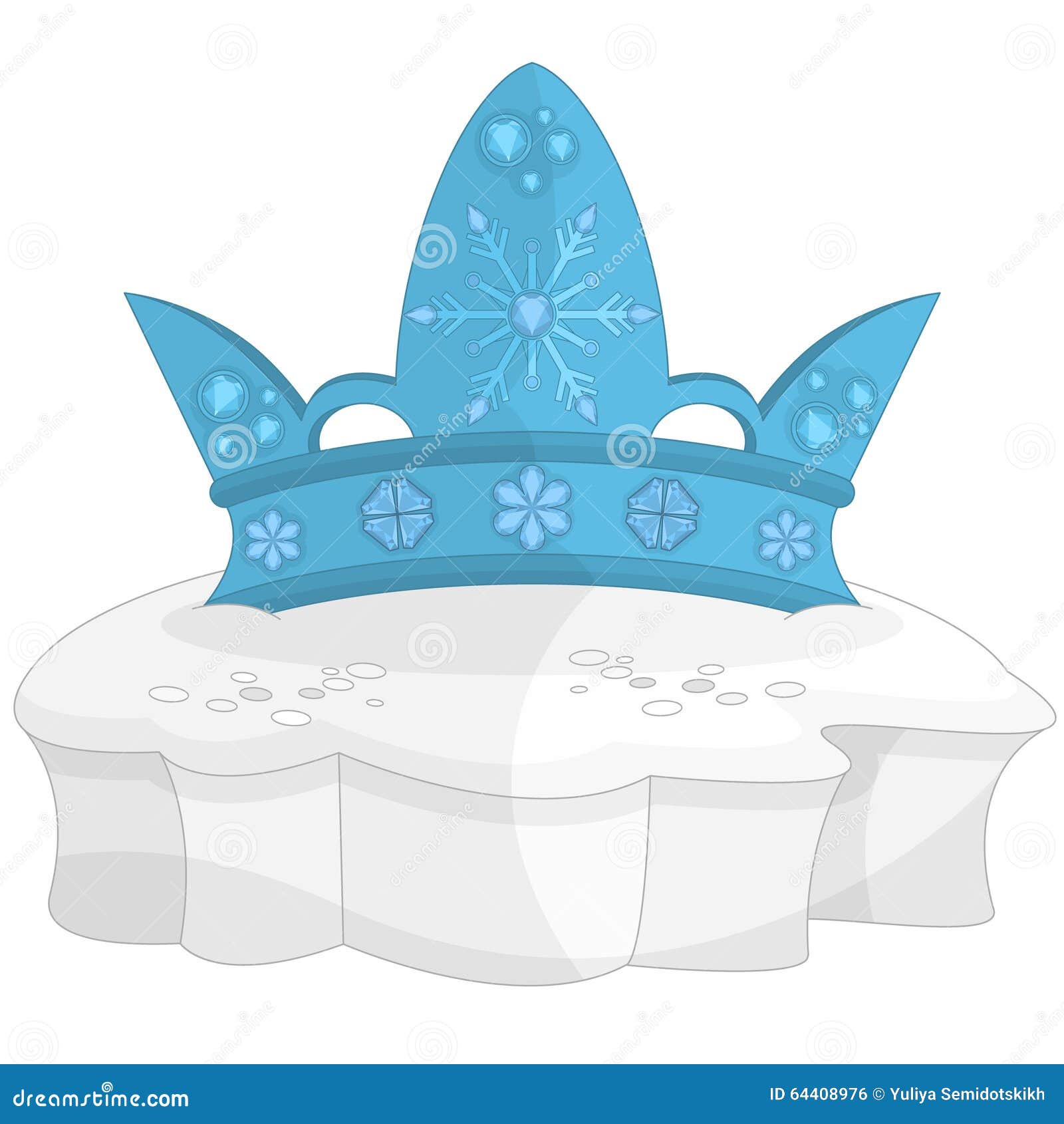 Snow Queen Crown stock vector. Illustration of snow, beautiful - 64408976