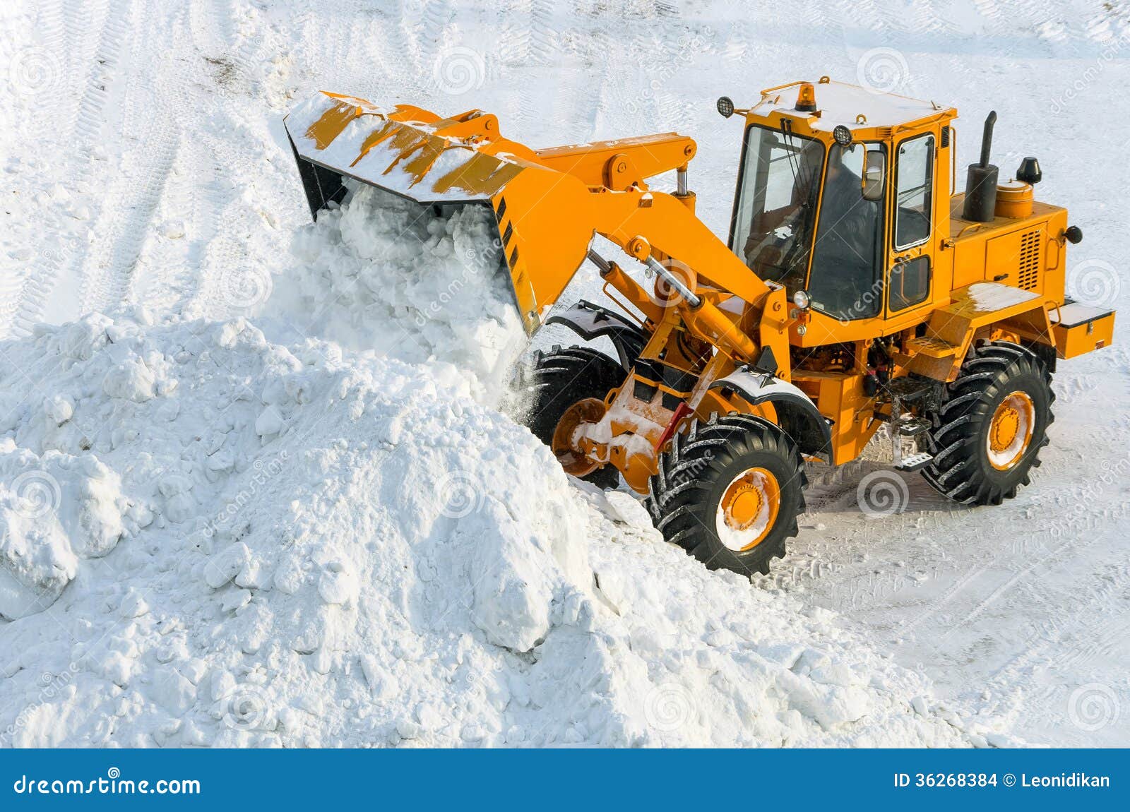 Snow-cleaner stock photo. Image of heavy, driving, equipment - 7634102