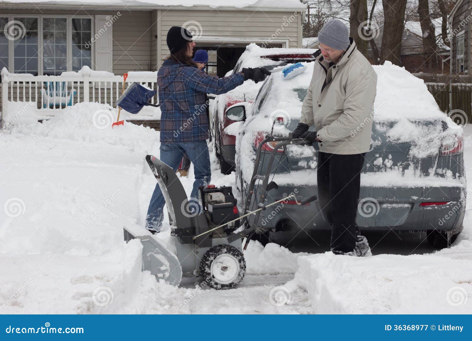 Snow Removal stock image. Image of cleaning, december 36368977