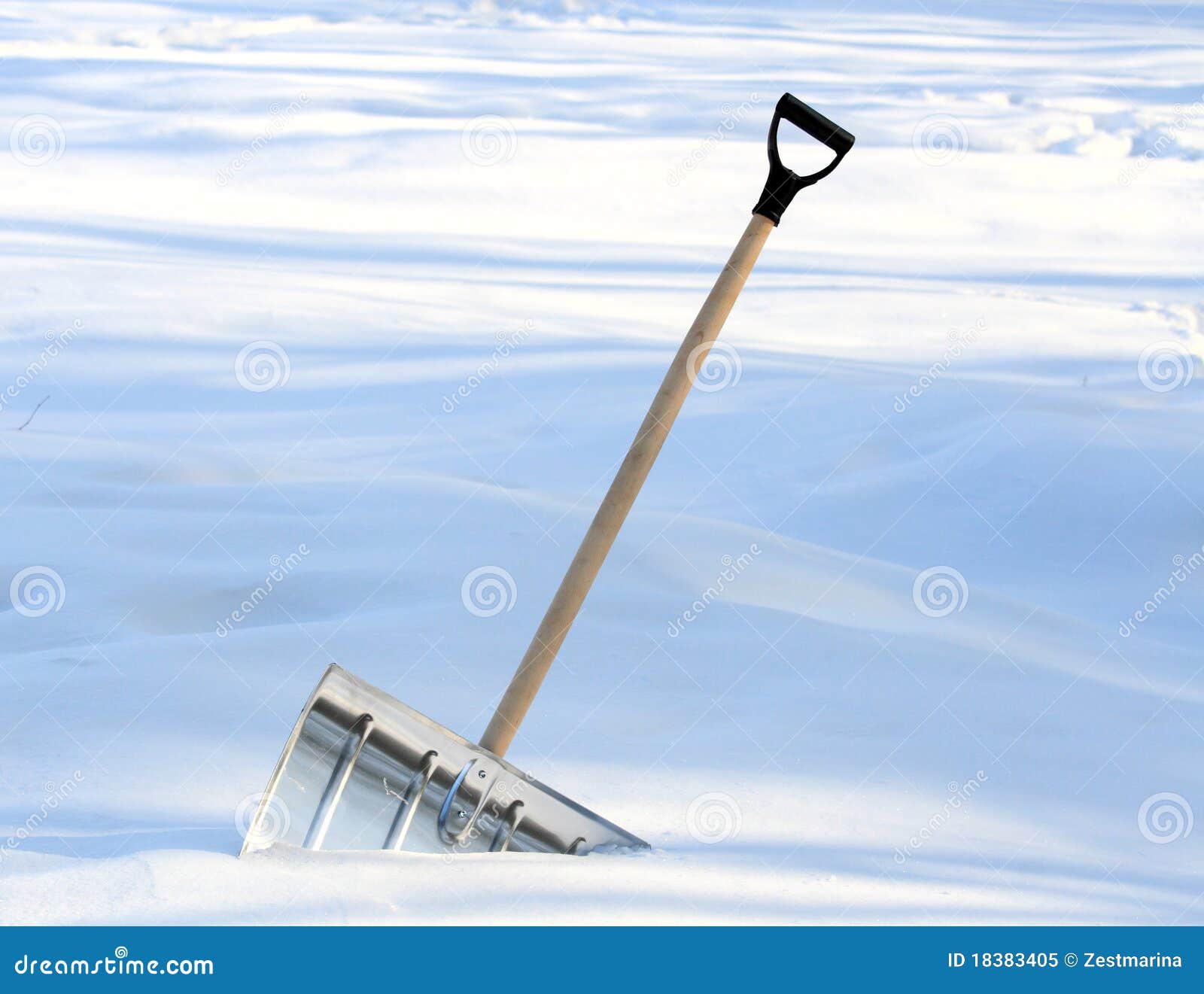 Snow removal shovel stock image. Image of cold, deep 18383405