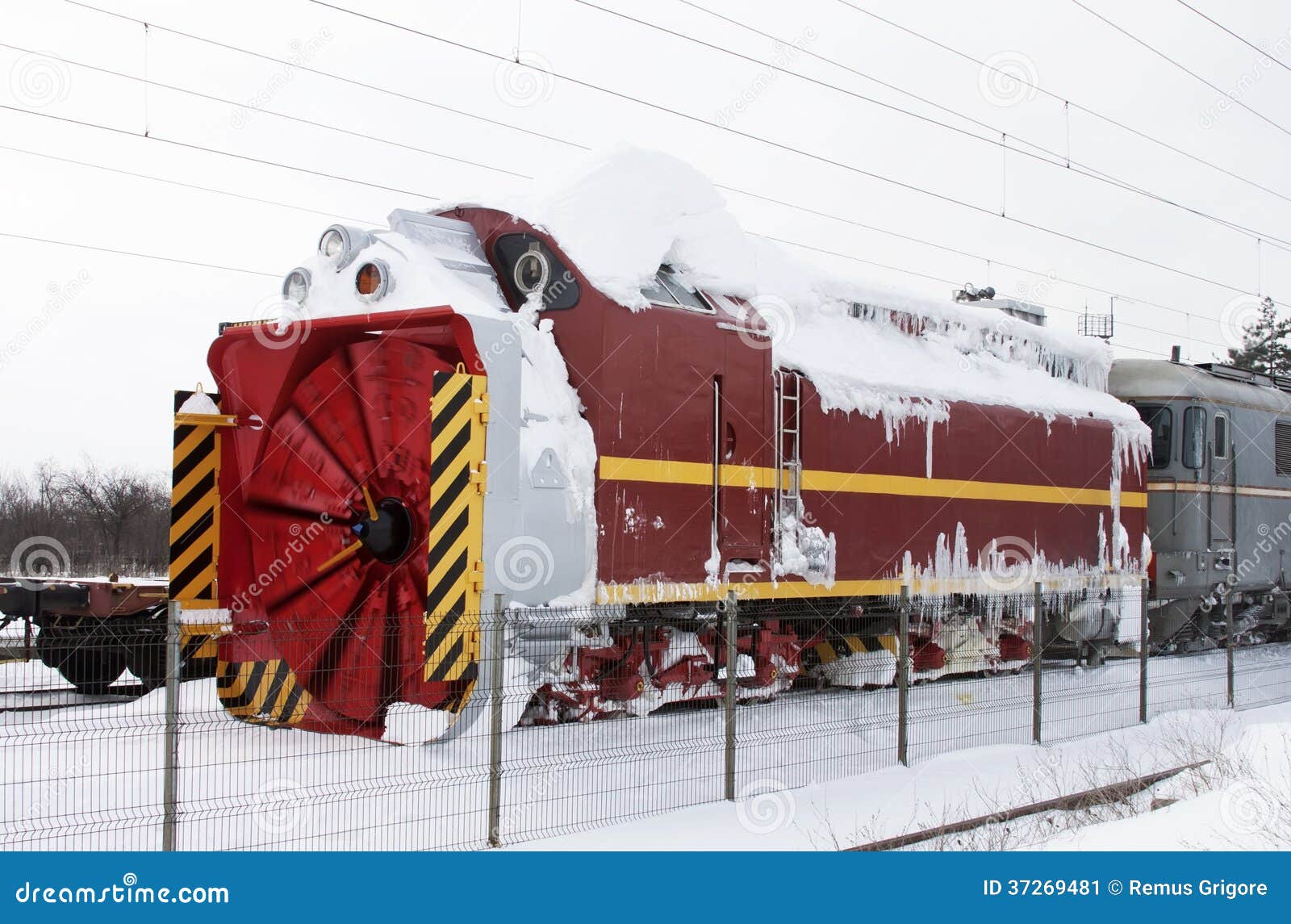 Snow Removal Train Stock Image Image 37269481
