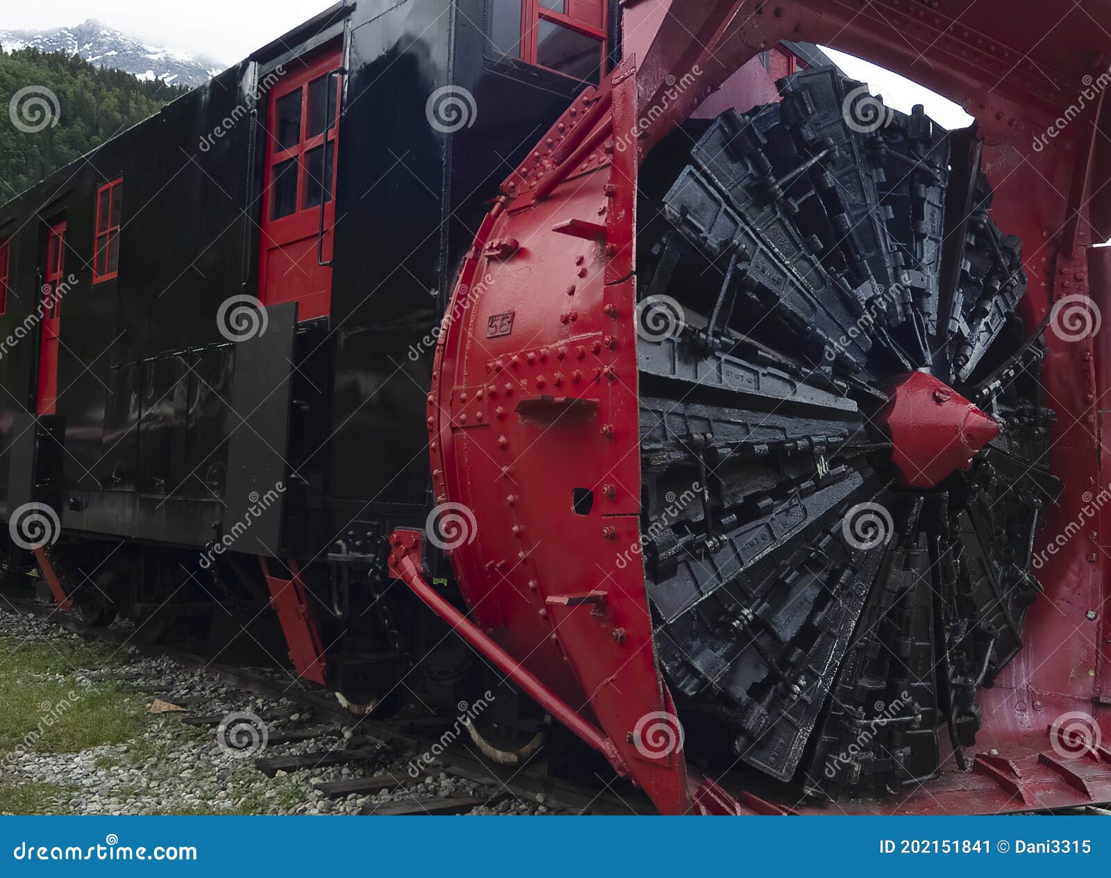 Snow Removal Train in Skagway Stock Image Image of loneliness, arrows