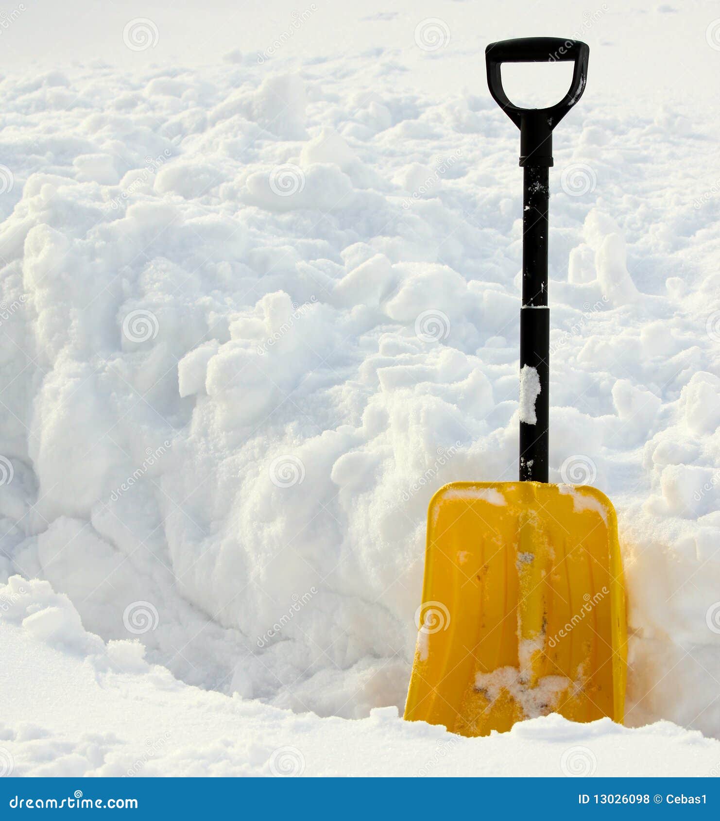 Snow shovel II stock photo. Image of snow, frozen, standing 13026098