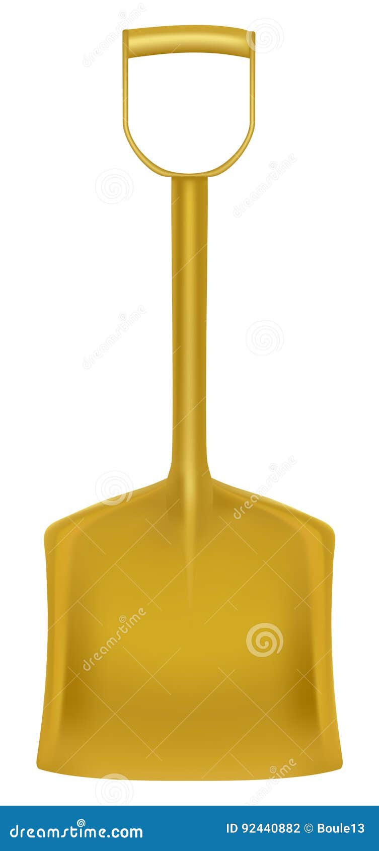 Download Snow Shovel Or Scoop Isolated On White Background Stock ...