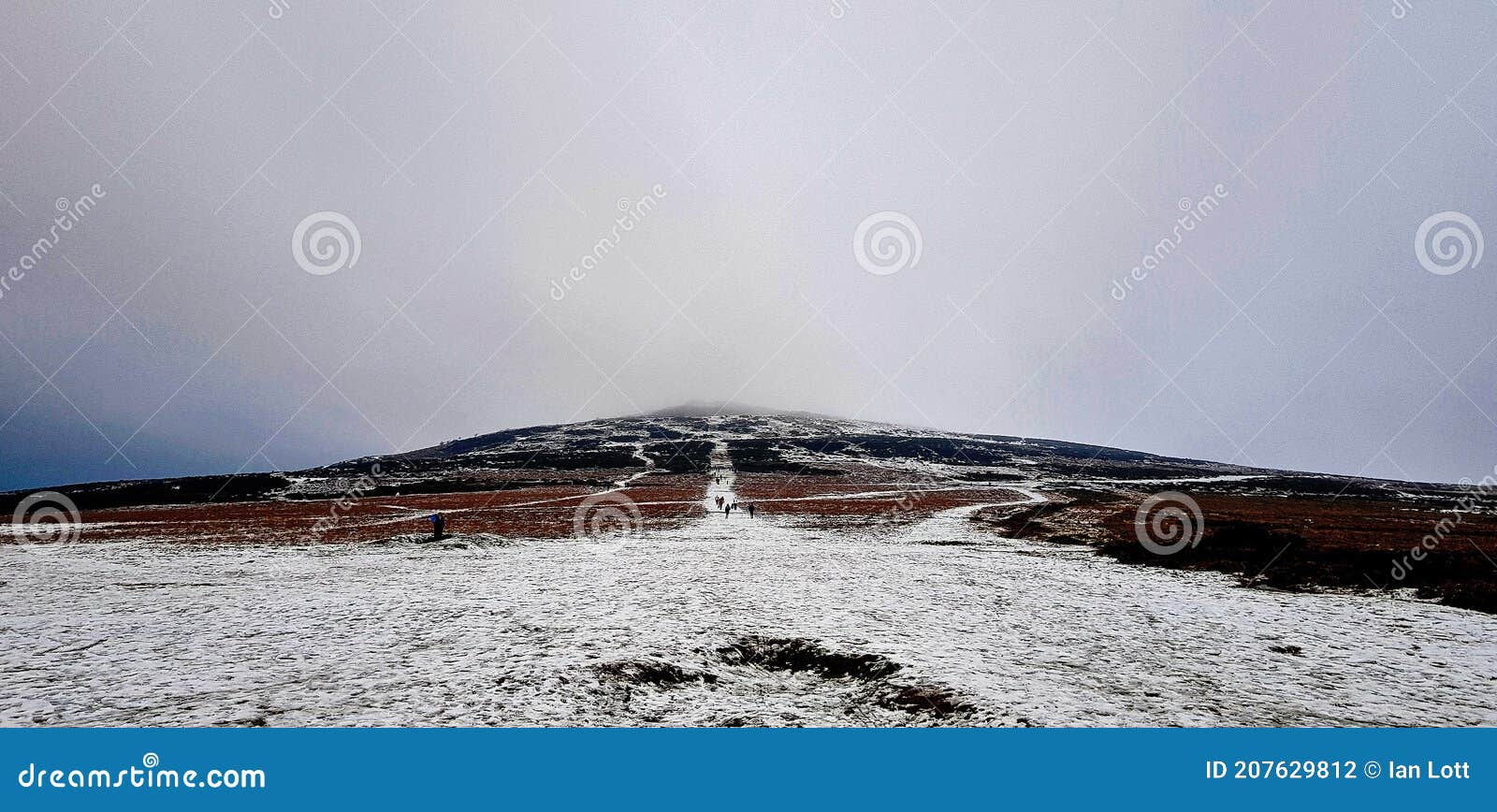 snow stom dartmoor national park devon uk