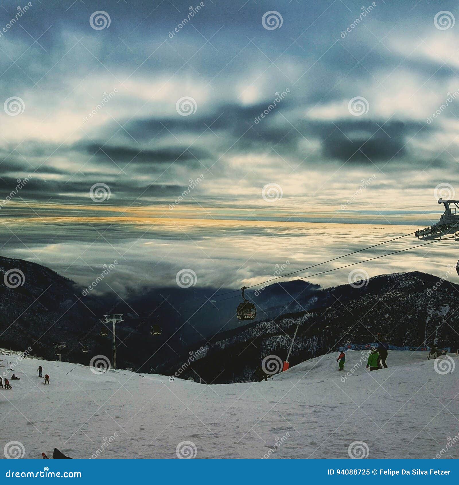 snow in tatry mountain