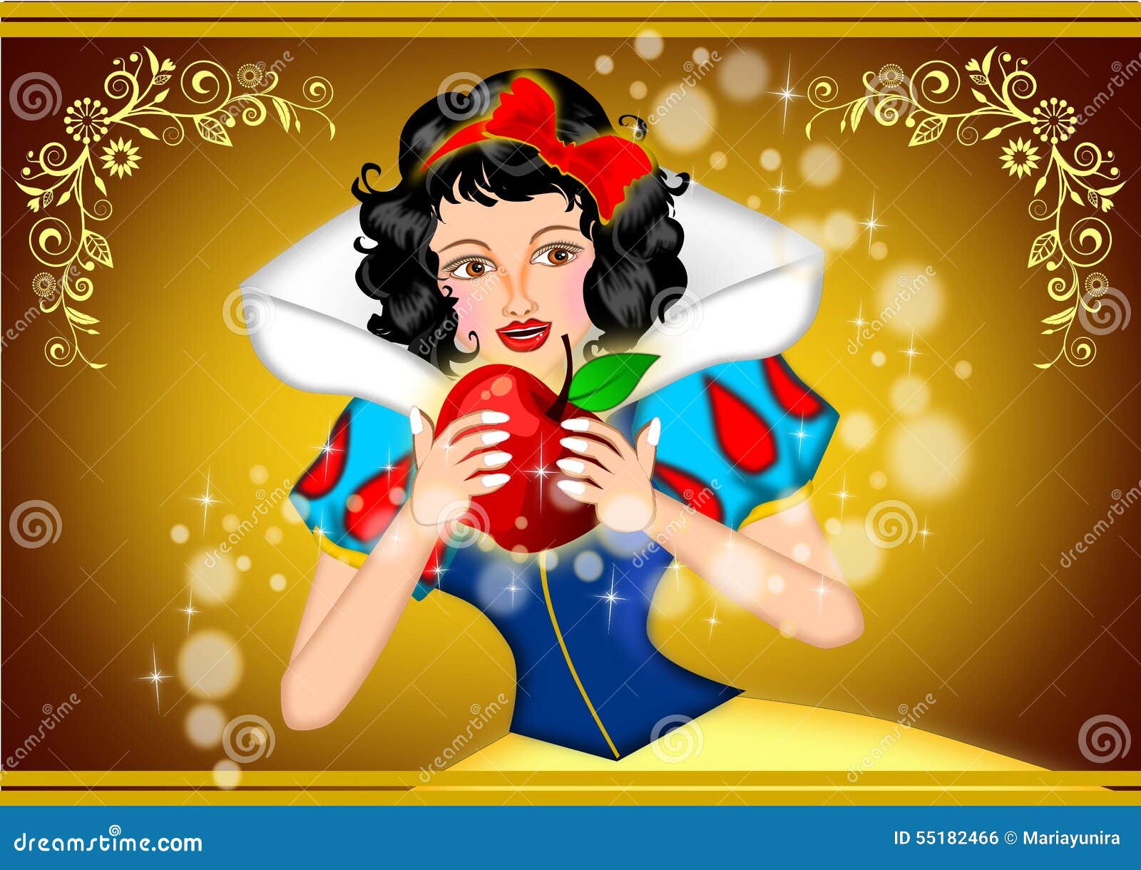 Free Free 327 Snow White Holding Apple Svg SVG PNG EPS DXF File