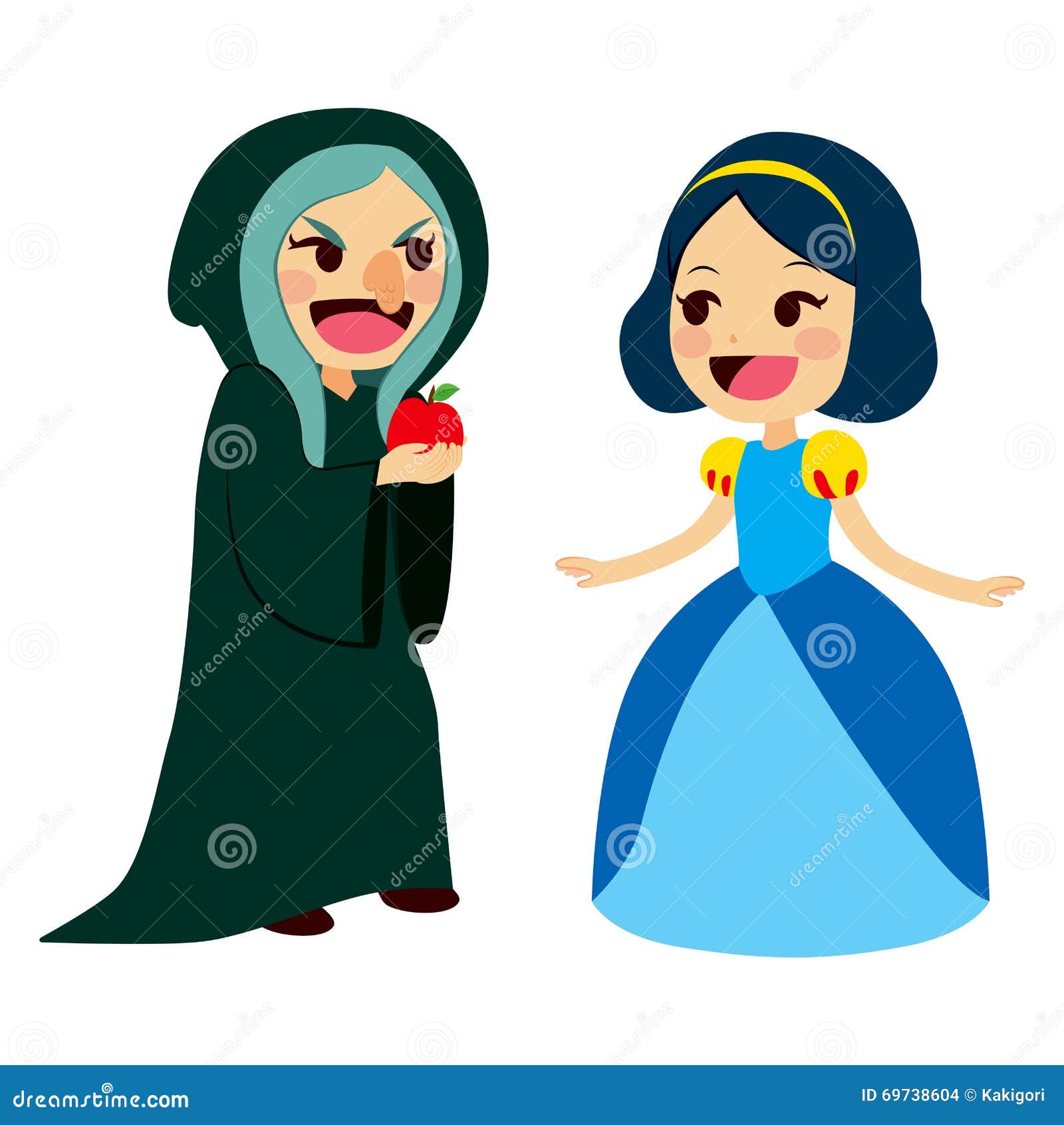 Download Snow White And Witch stock vector. Illustration of snow ...