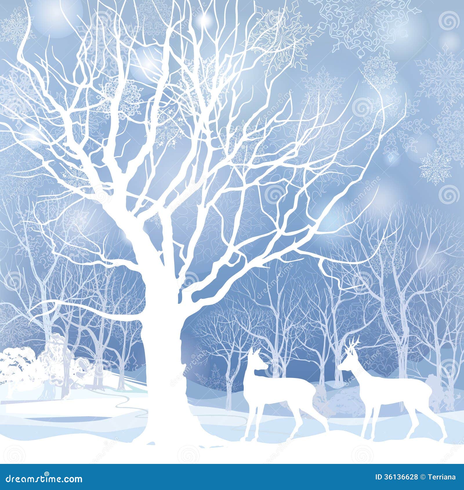 snowy forest clipart - photo #15