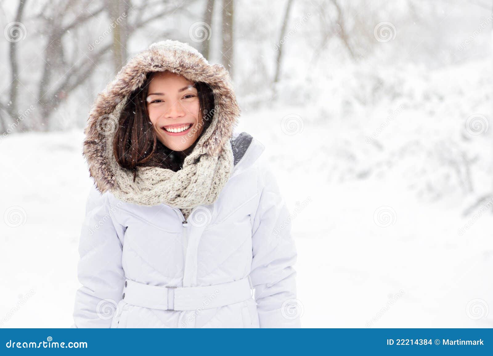 Snow winter woman stock photo. Image of people, caucasian - 22214384