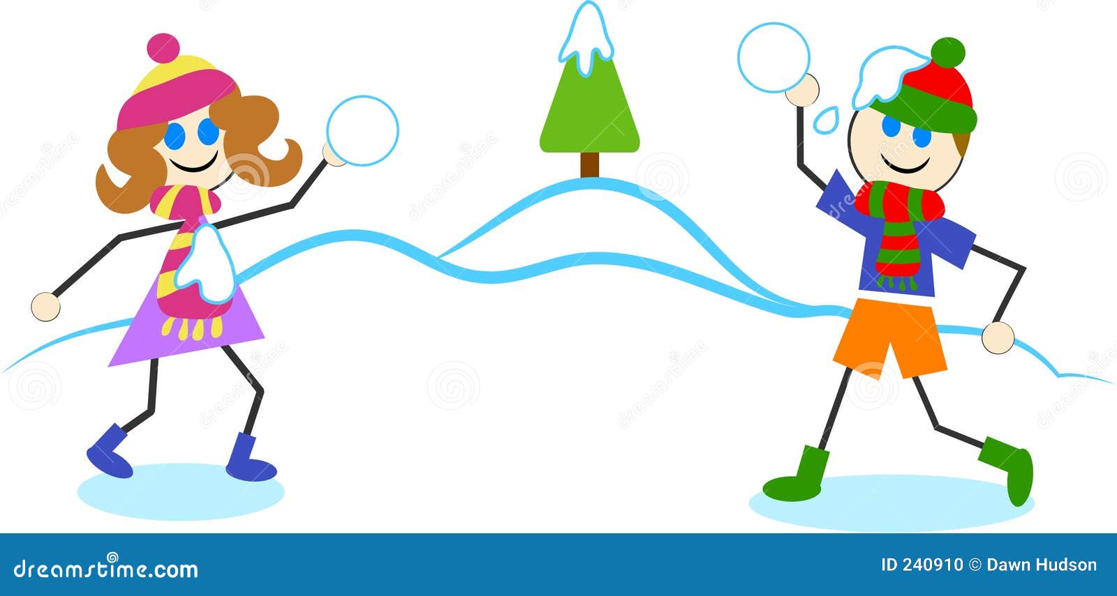 clipart snowball fight - photo #31