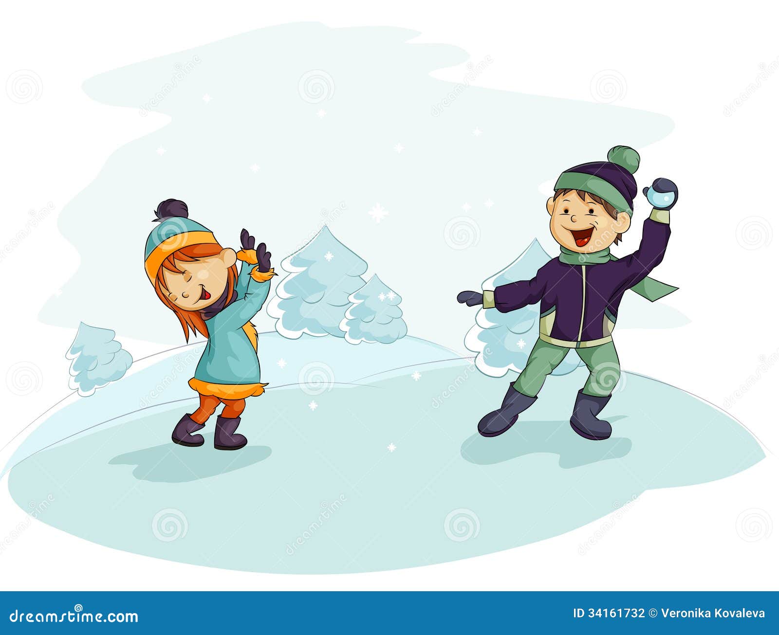 clipart snowball fight - photo #49