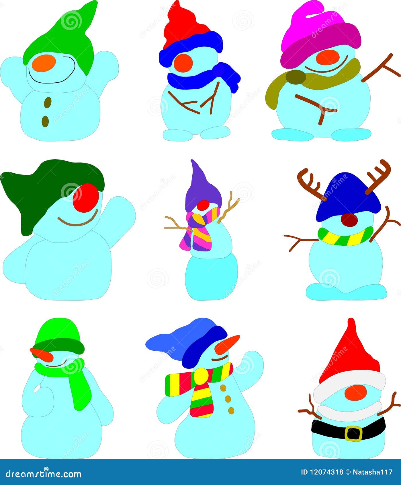 Snowballs stock vector. Illustration of season, cold 12074318