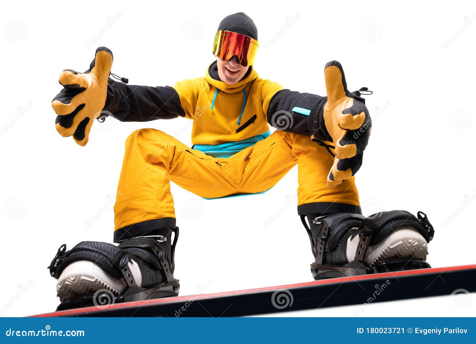 Snowboard Homme Sur Snowboard En Sportswear Isolé Blanc Fond D'écran Image  stock - Image du froid, action: 180023721