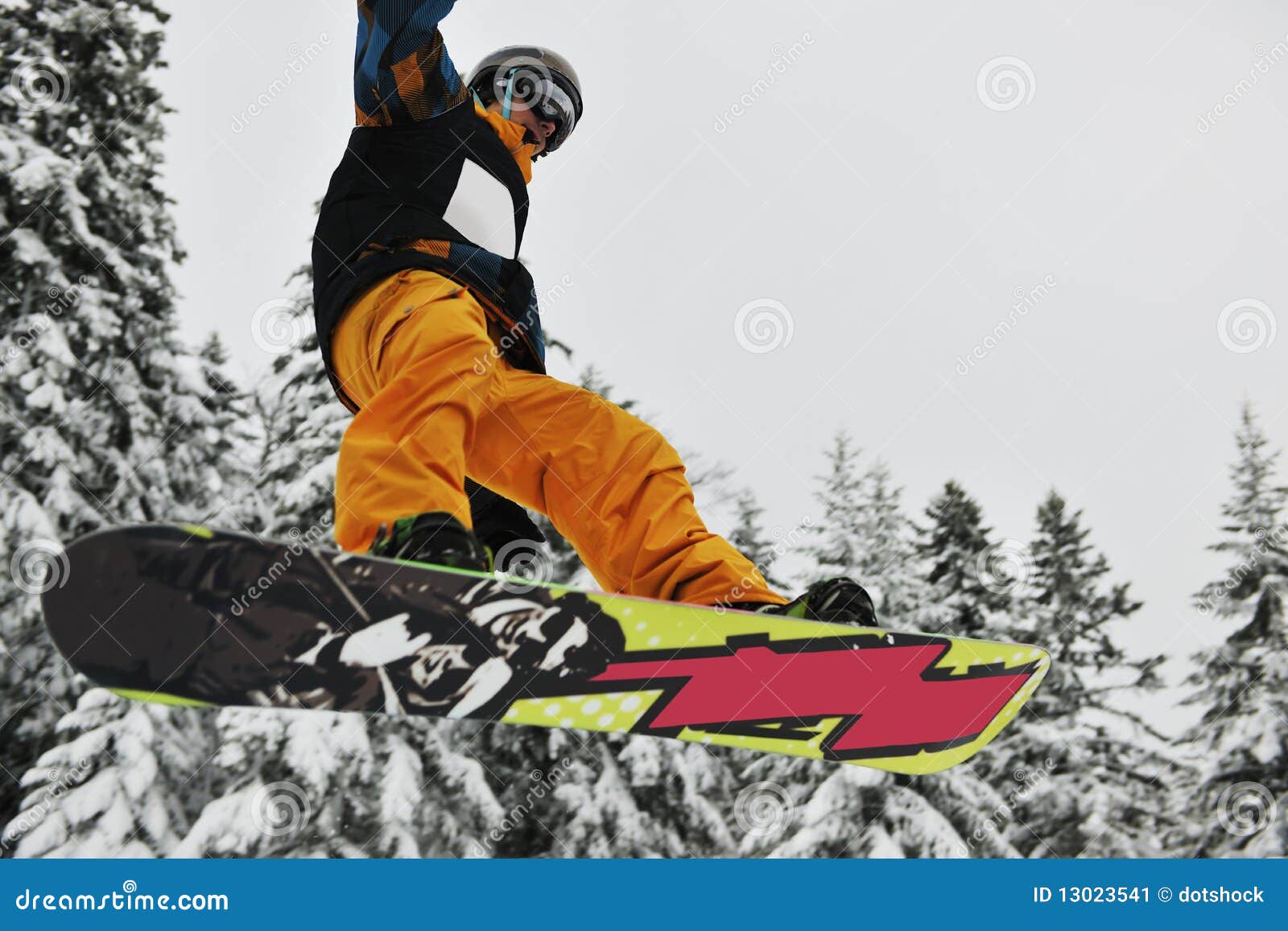 Snowboard jump stock image. Image of freeze, play, outdoor 13023541