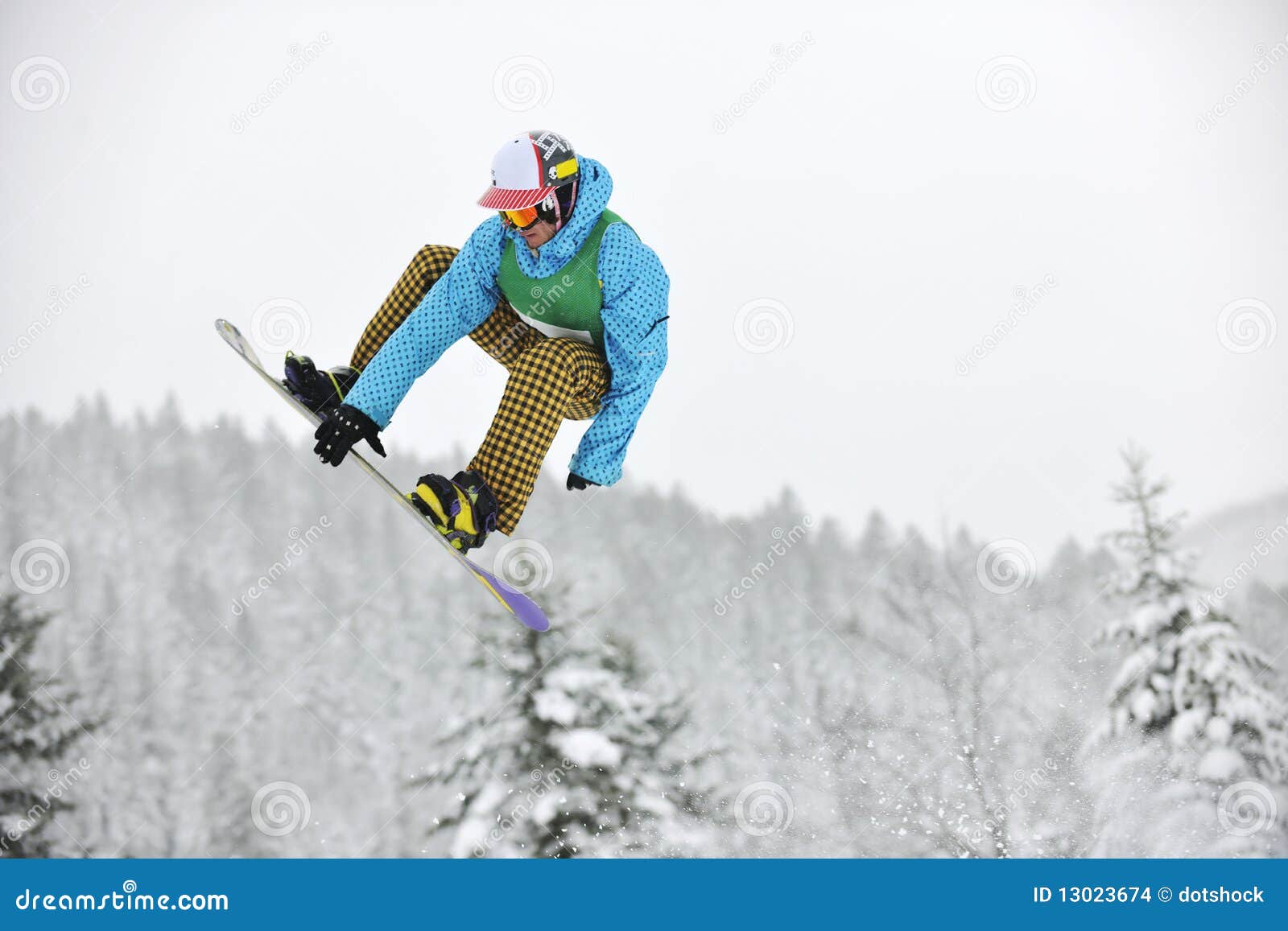 Snowboard jump stock photo. Image of mountain, adventure 13023674