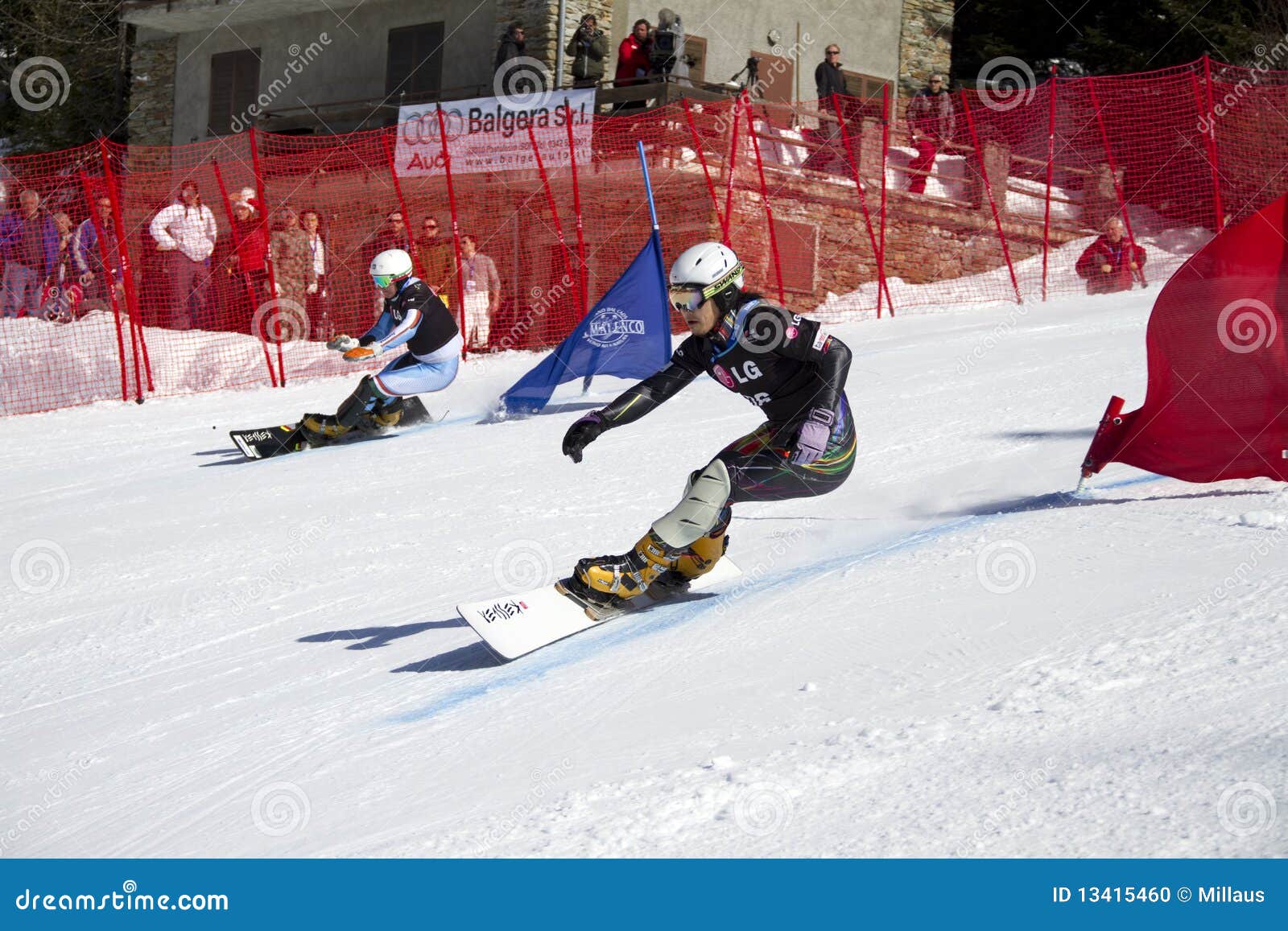 Snowboard Parallel Giant Slalom Editorial Image Image of cold, frost
