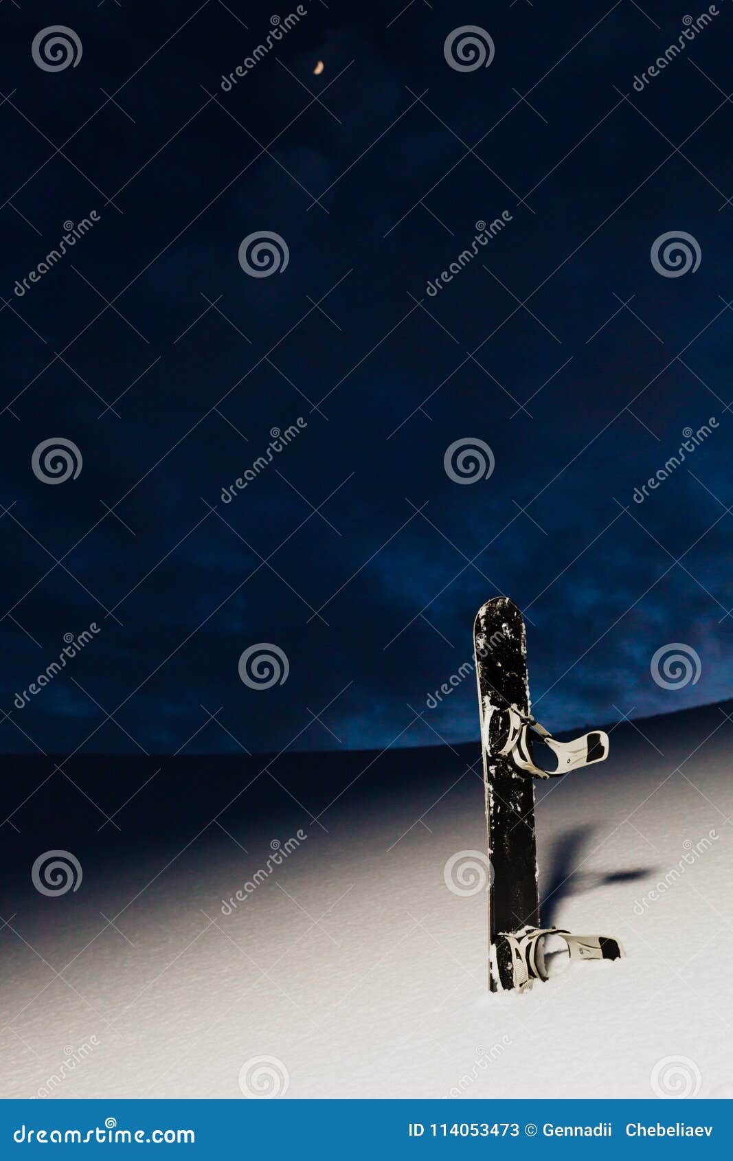 Powder Texture and Snowboard at Sunset Stock Image Image of goggles