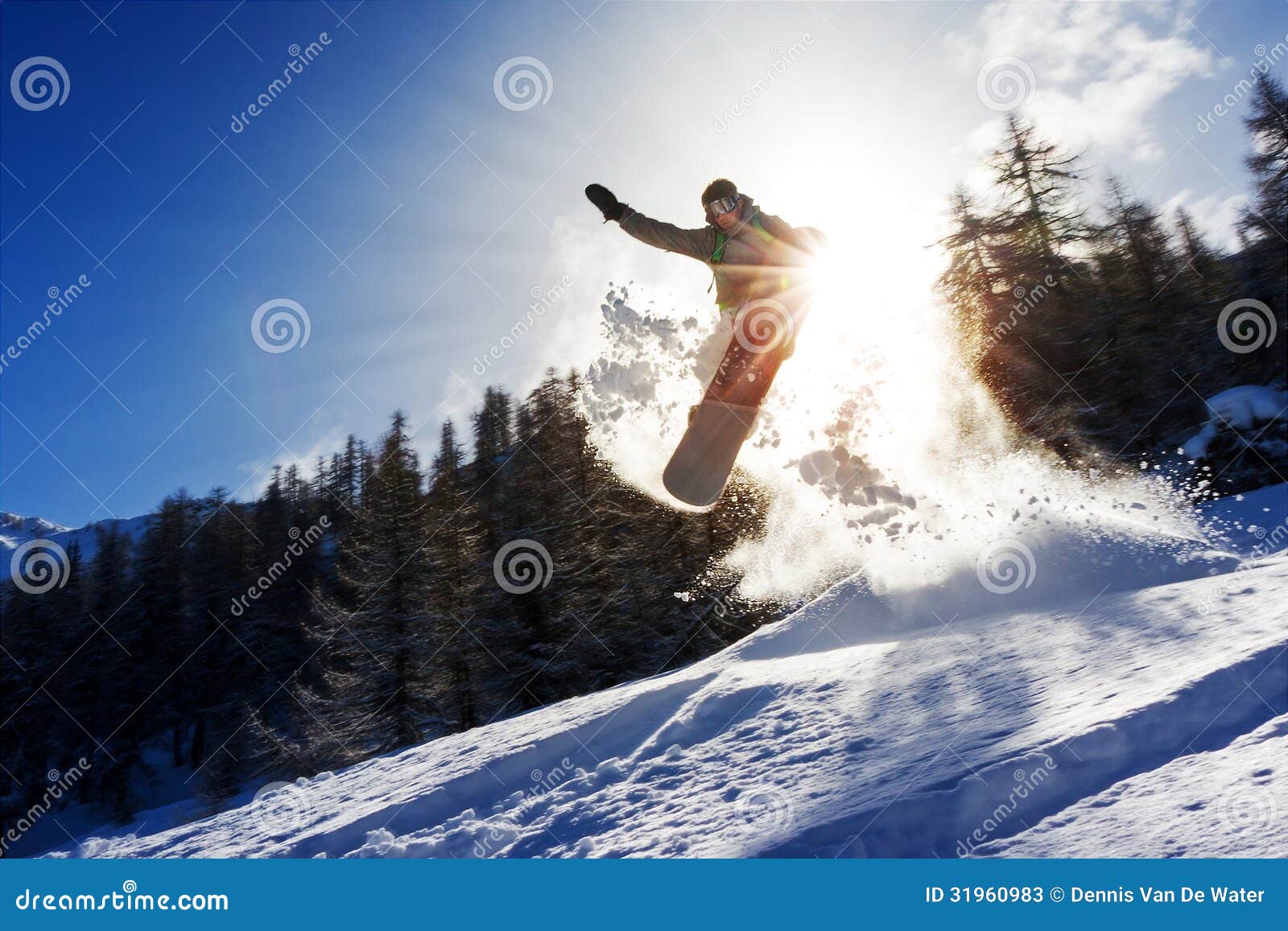 Snowboard sun power stock image. Image of action, leisure - 31960983