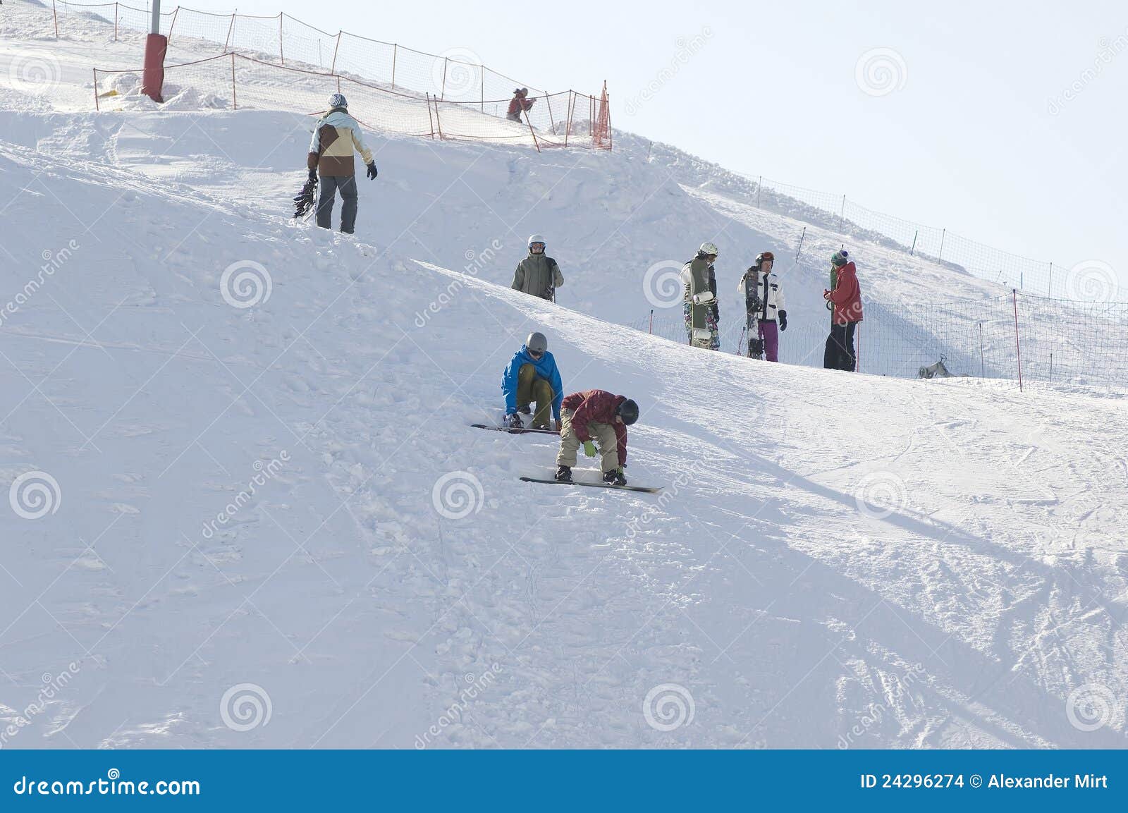 Snowboard training editorial stock image. Image of recreational 24296274