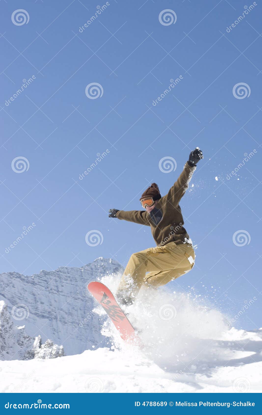 Snowboarder stock image. Image of outdoors, snowboard 4788689