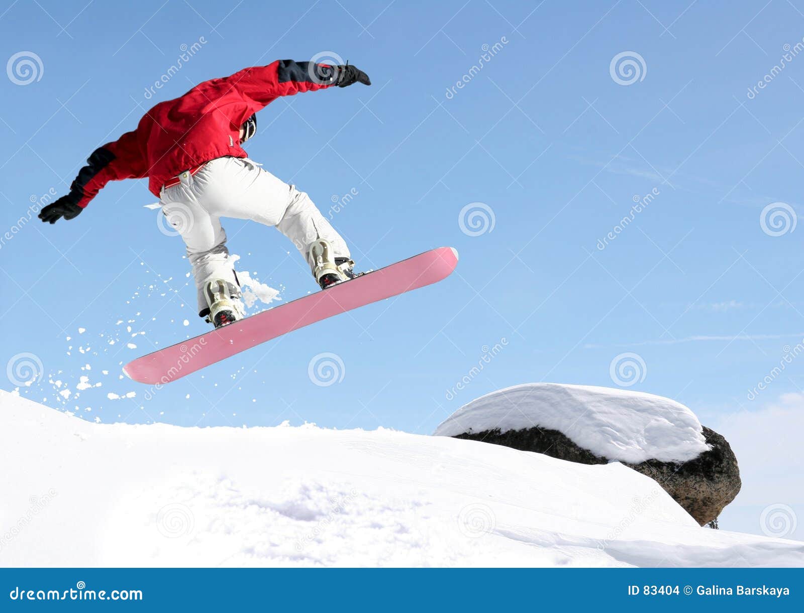 Snowboarder jumping stock photo. Image of cold, speed, mountain 83404
