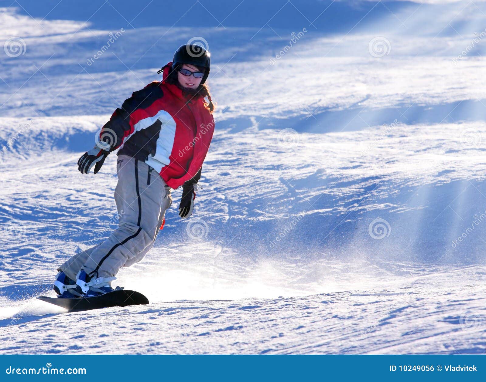 Snowboarder woman stock photo. Image of snowboard, people - 10249056