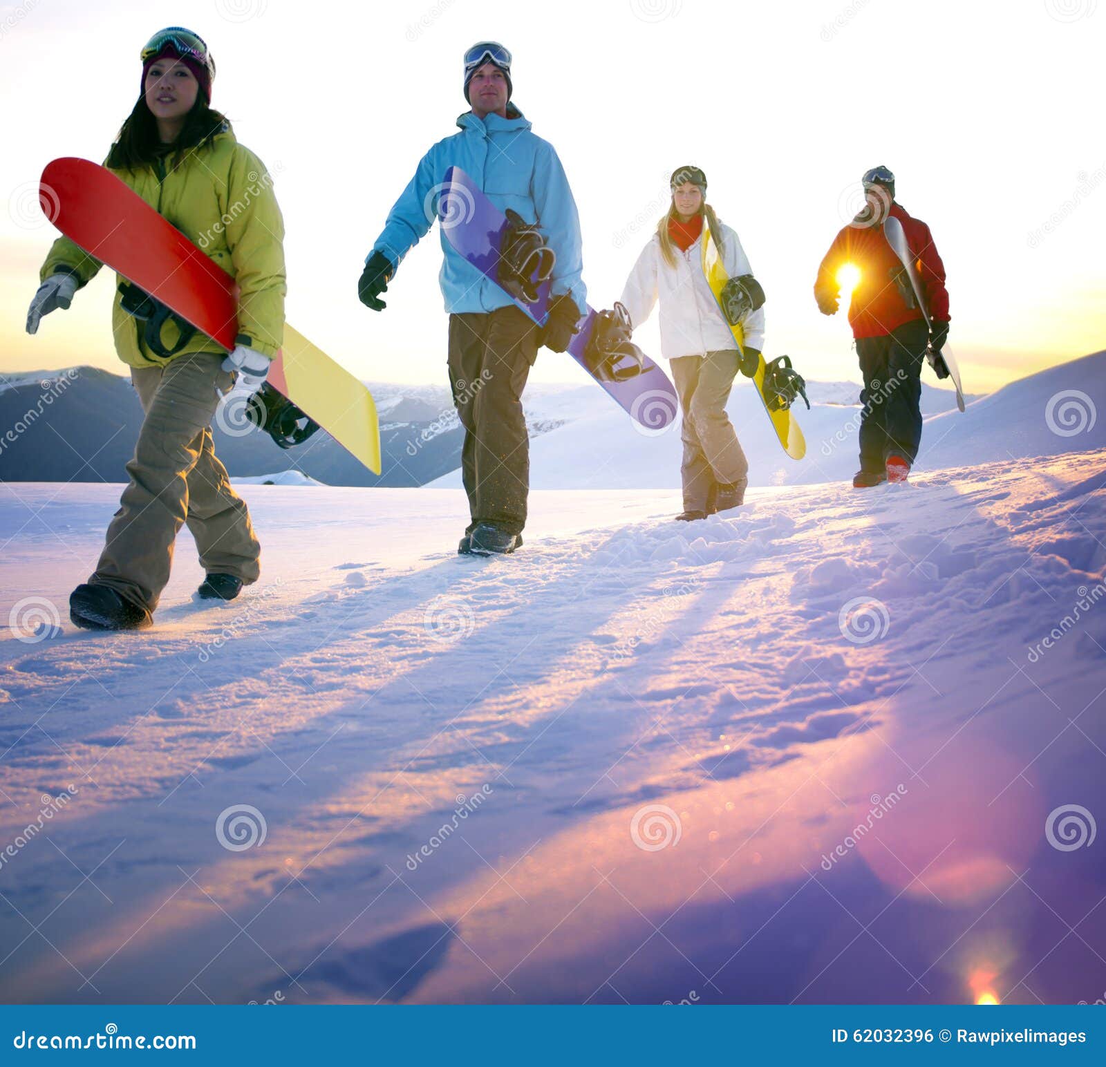snowboarding people recreation outdoors hobby concept