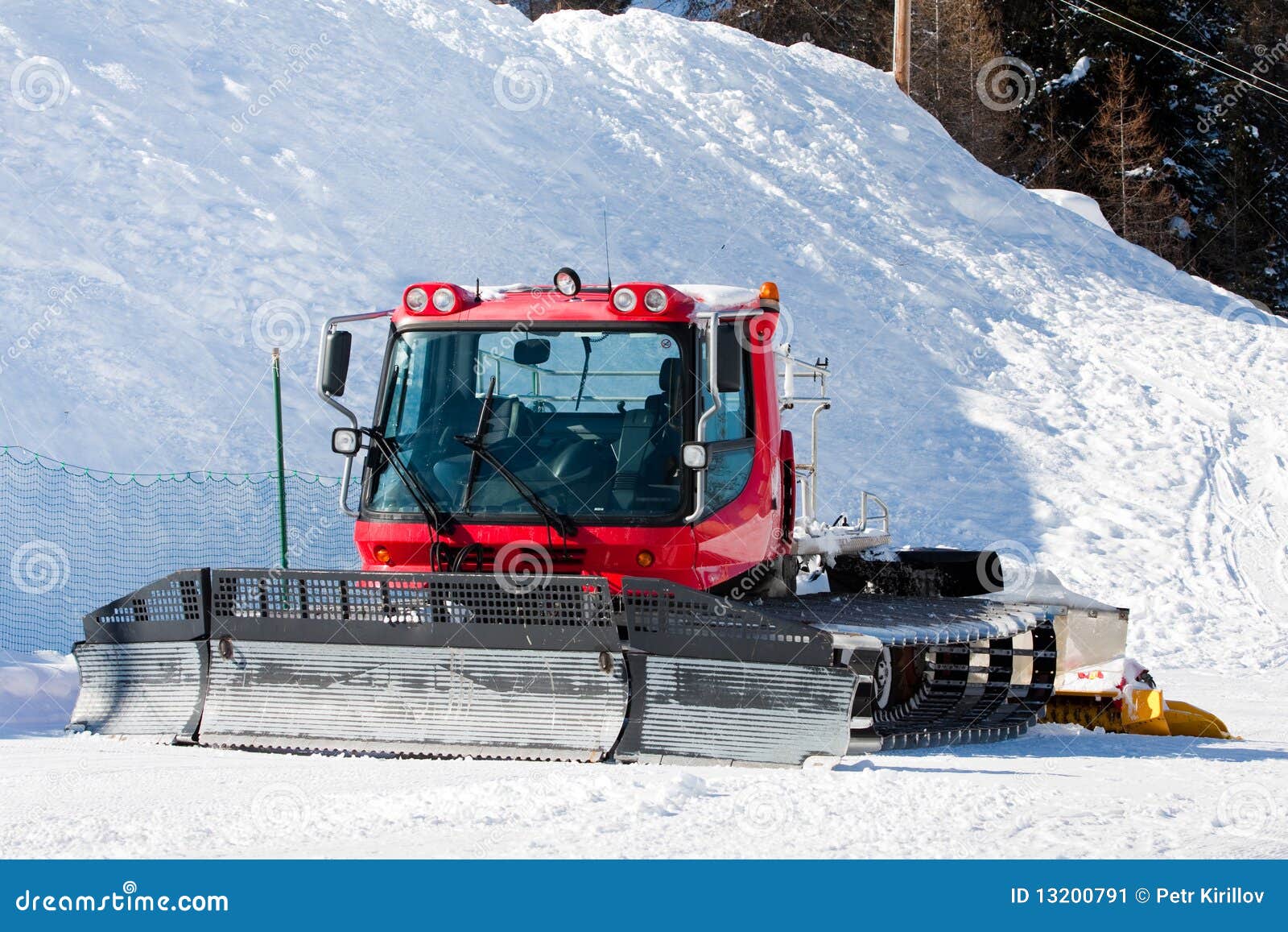 Snowcat vehicle stock image. Image of preparation, alpine 13200791