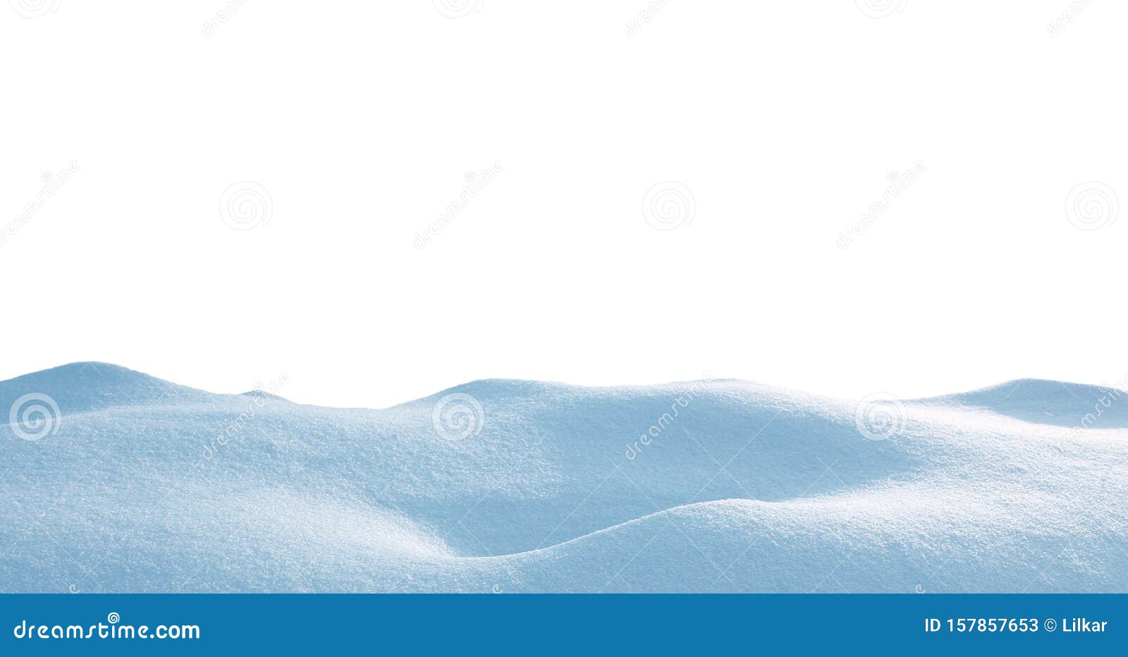 snowdrift  on white background.winter snow  background. a big snow drift