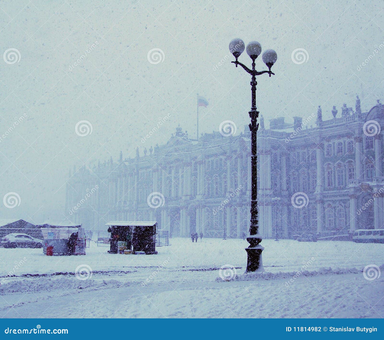 Snowfall in SaintPetersburg Stock Photo Image of hermitage, weather