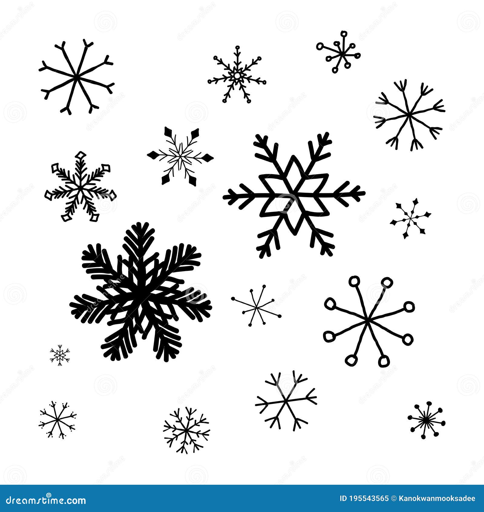 Snowflake Black Doodle Icons. Design Ice Crystal Drawing the Hand Scribble Isolated on White Background. Elements Cartoon Style. Stock Vector - Illustration of cartoon, christmas: 195543565 Snowflake Black Doodle Icons. Design Ice Crystal Drawing the Hand Scribble Isolated on White Background. Elements Cartoon Style. Stock Vector - Illustration of cartoon, christmas: 195543565