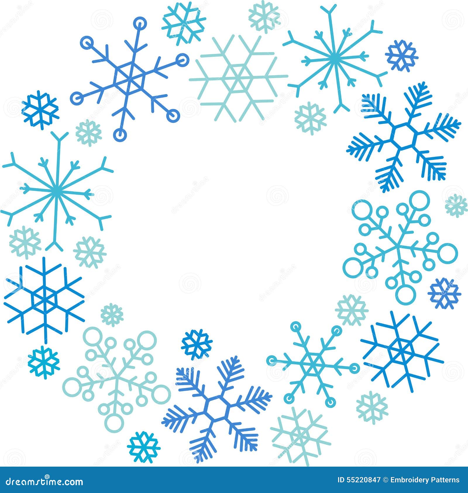 Download Snowflake Circle stock vector. Illustration of flake ...