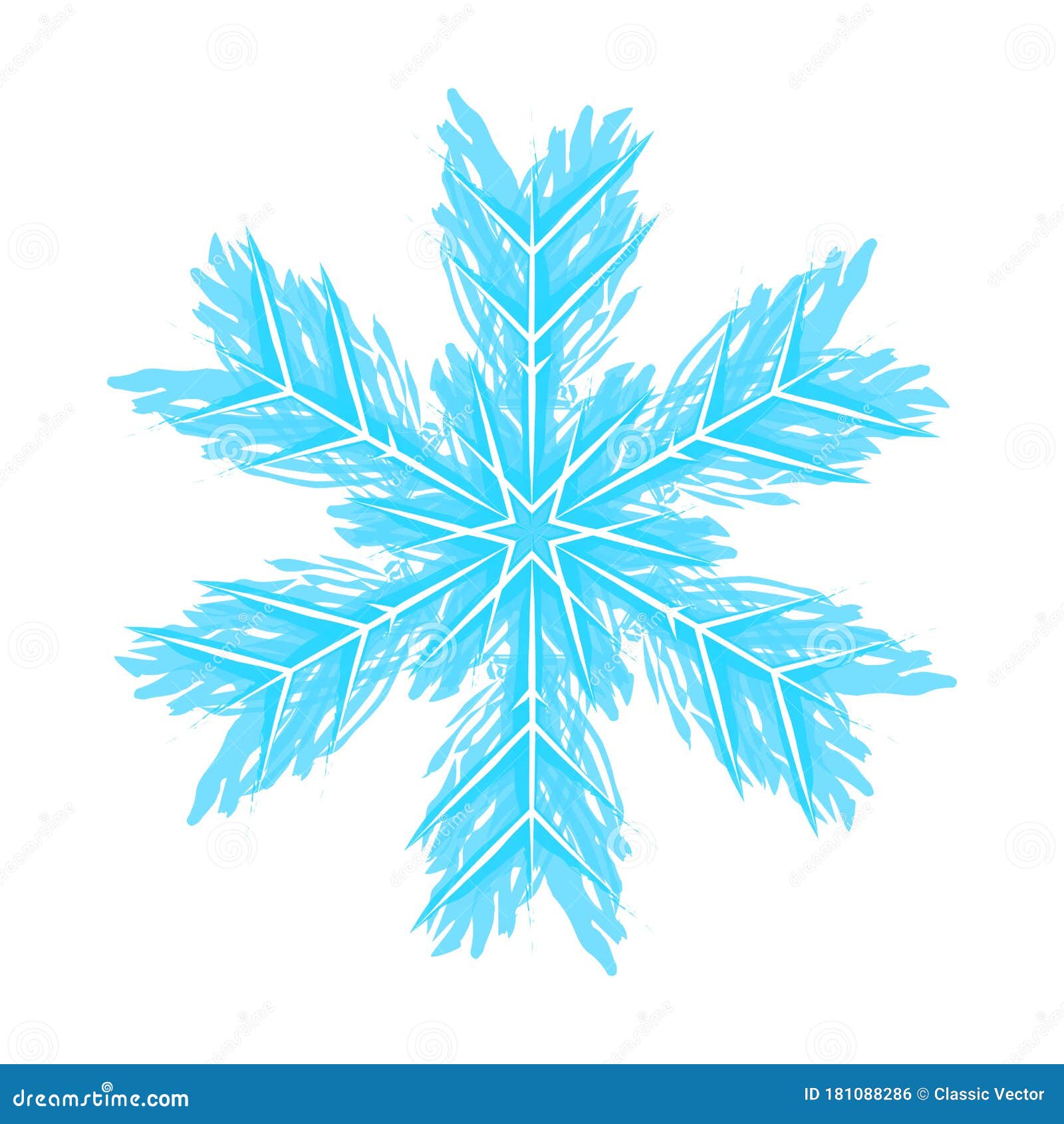 Snowflake Flat Vector Illustration. Blue Hand Drawn Snow Flake Isolated on White Background Stock Vector - Illustration of season, element: 181088286 Snowflake Flat Vector Illustration. Blue Hand Drawn Snow Flake Isolated on White Background Stock Vector - Illustration of season, element: 181088286