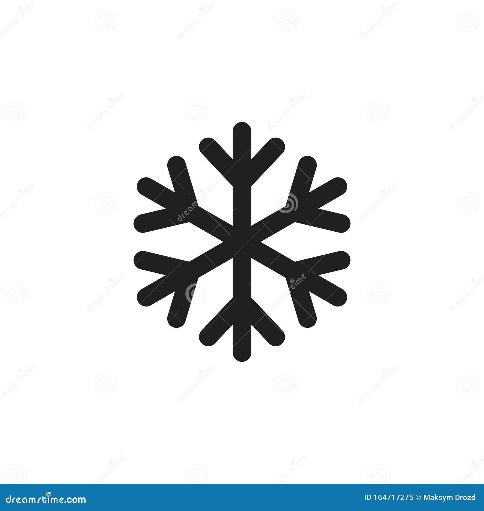 Snowflake Icon Snow Icon Isolated On White Background Symbol Of Winter Frozen Stock Vector Illustration Of Snow Ornament