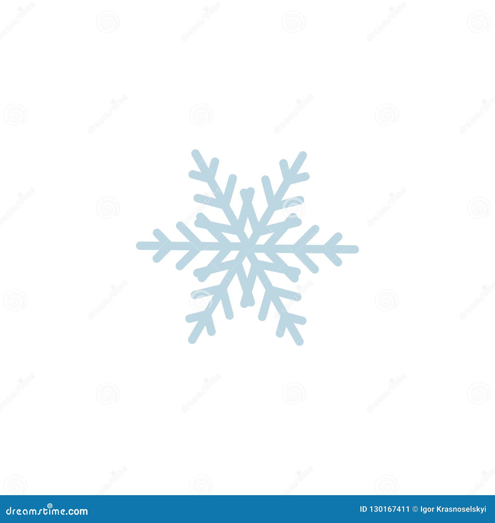 Snowflake Icon. Template Christmas Snowflake on Blank Background For Blank Snowflake Template