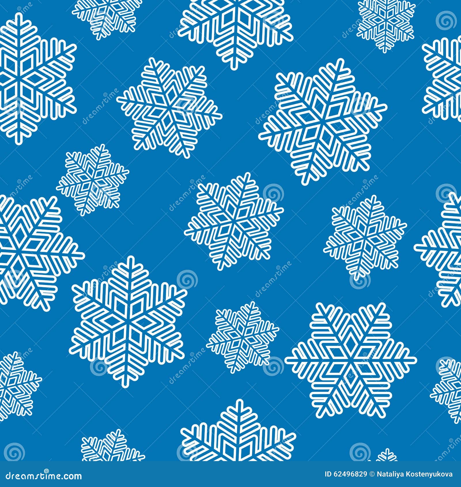 Snowflake regular seamless stock vector. Illustration of abstract ...