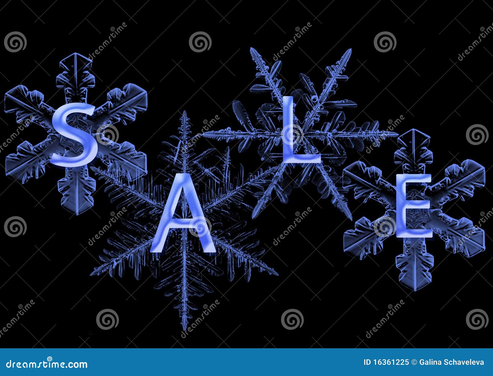 Snowflake with sale stock illustration. Illustration of rest 16361225