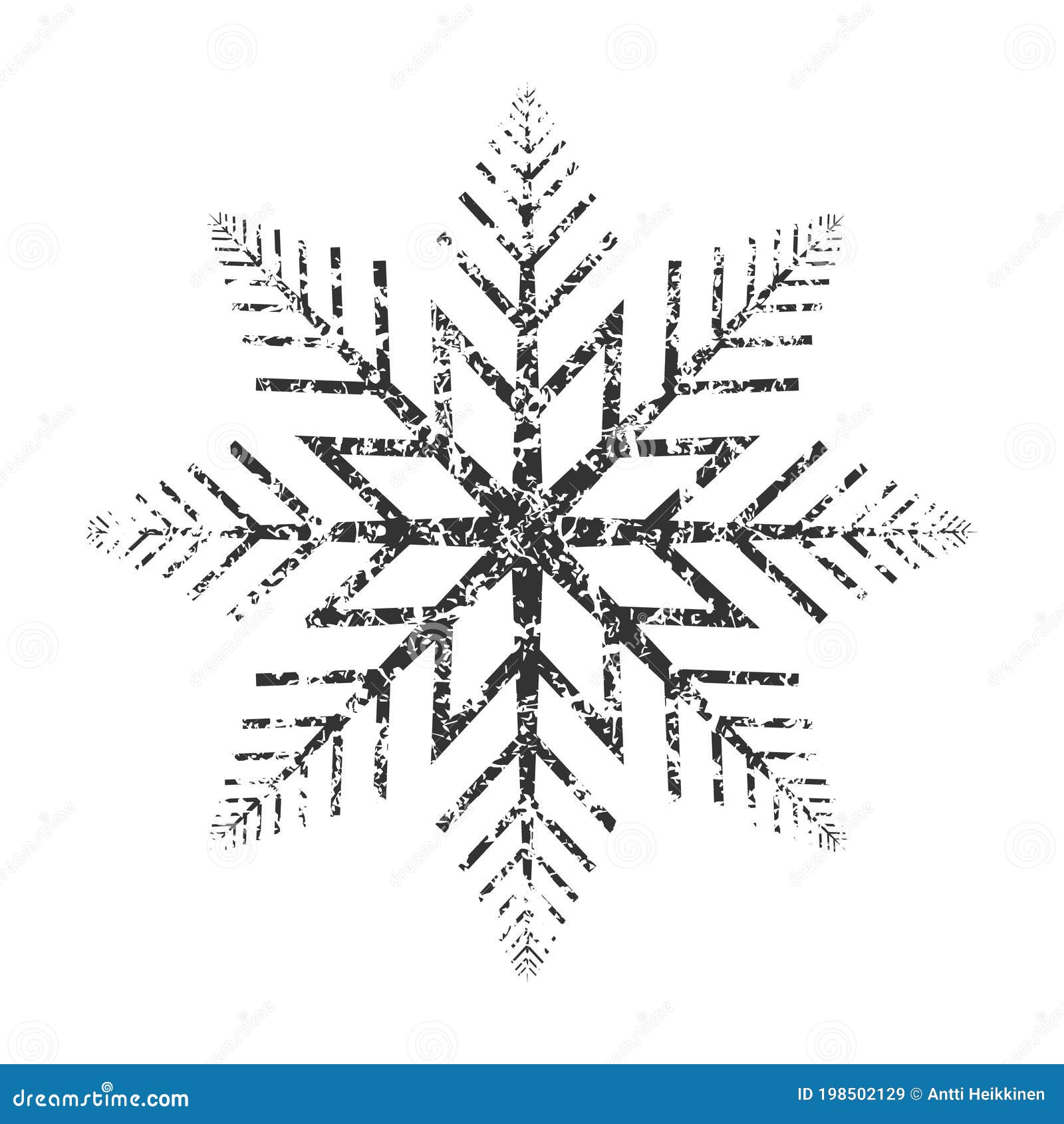 Winter Grunge Snowflake Buttons Graphic by Digital Attic Studio