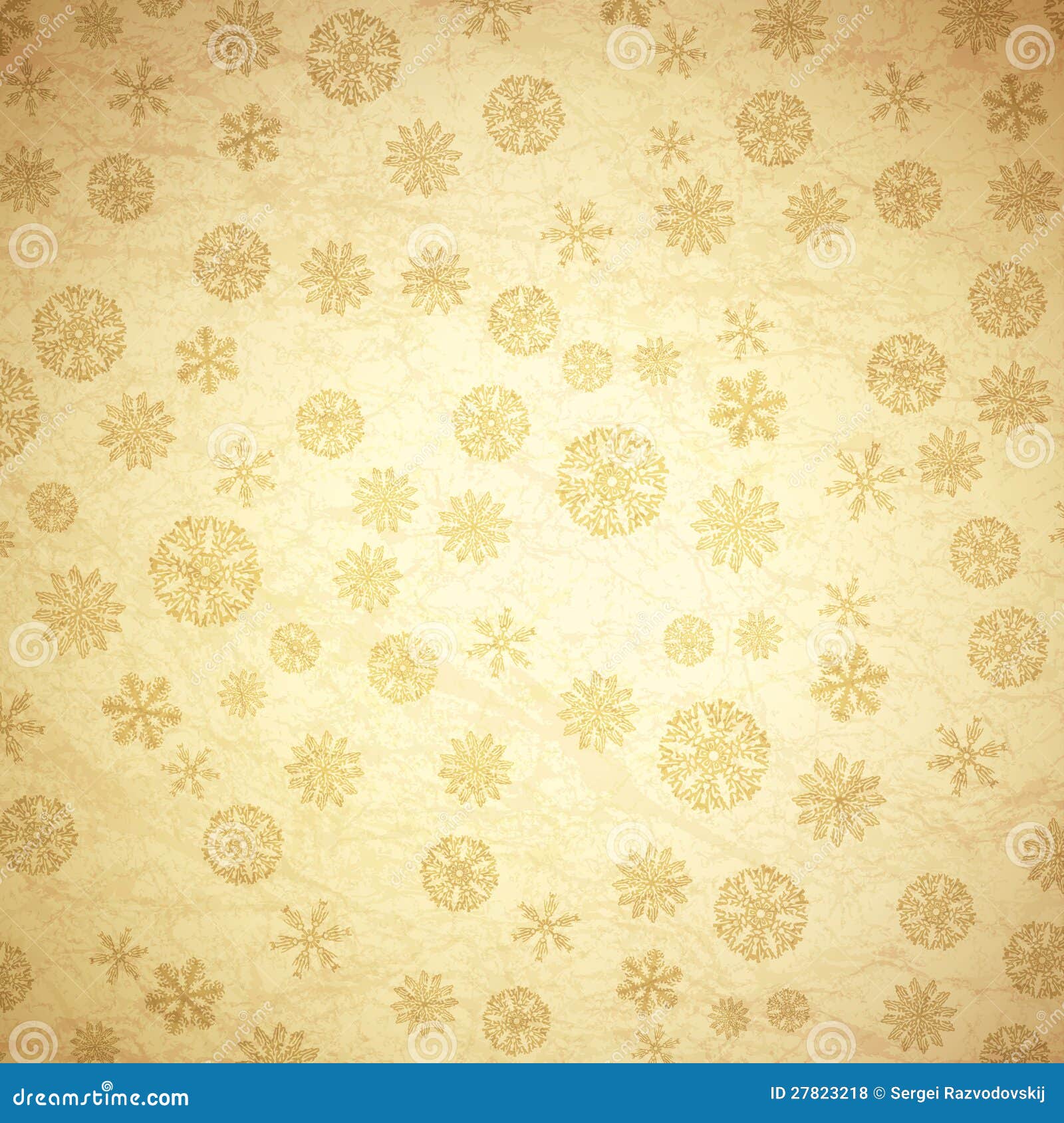 Snowflake Vintage Background Stock Illustration - Illustration of