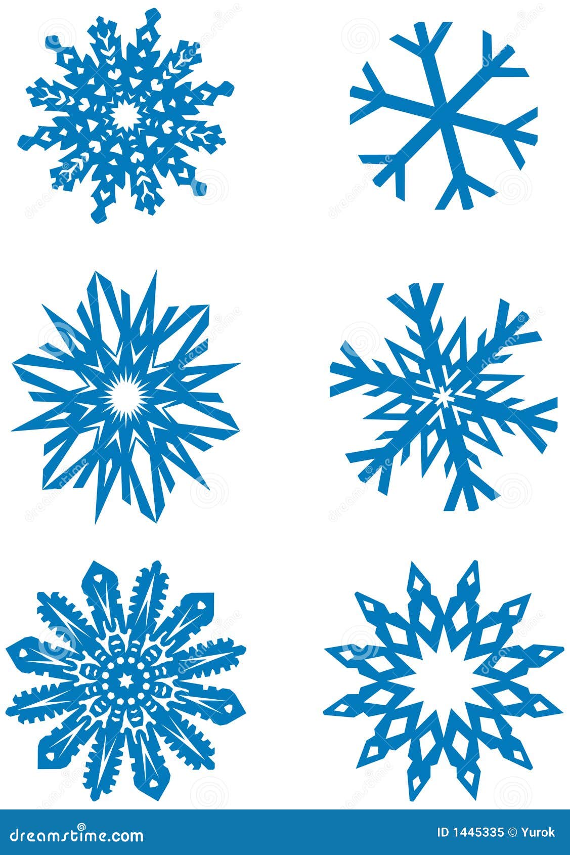 Snowflakes 01 stock vector. Illustration of snowflake - 1445335