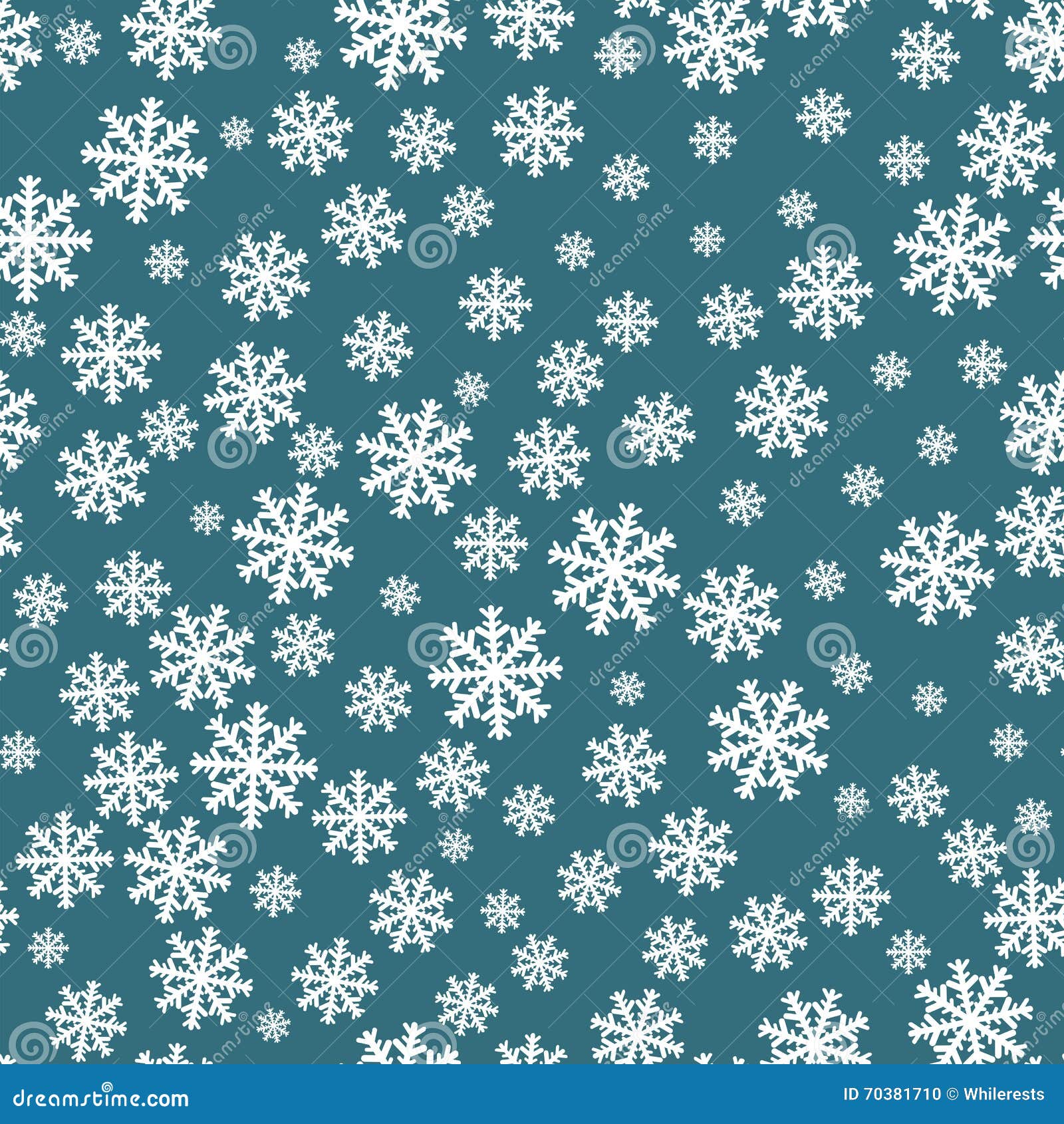 Snowflakes Seamless Pattern. Snowflake Background
