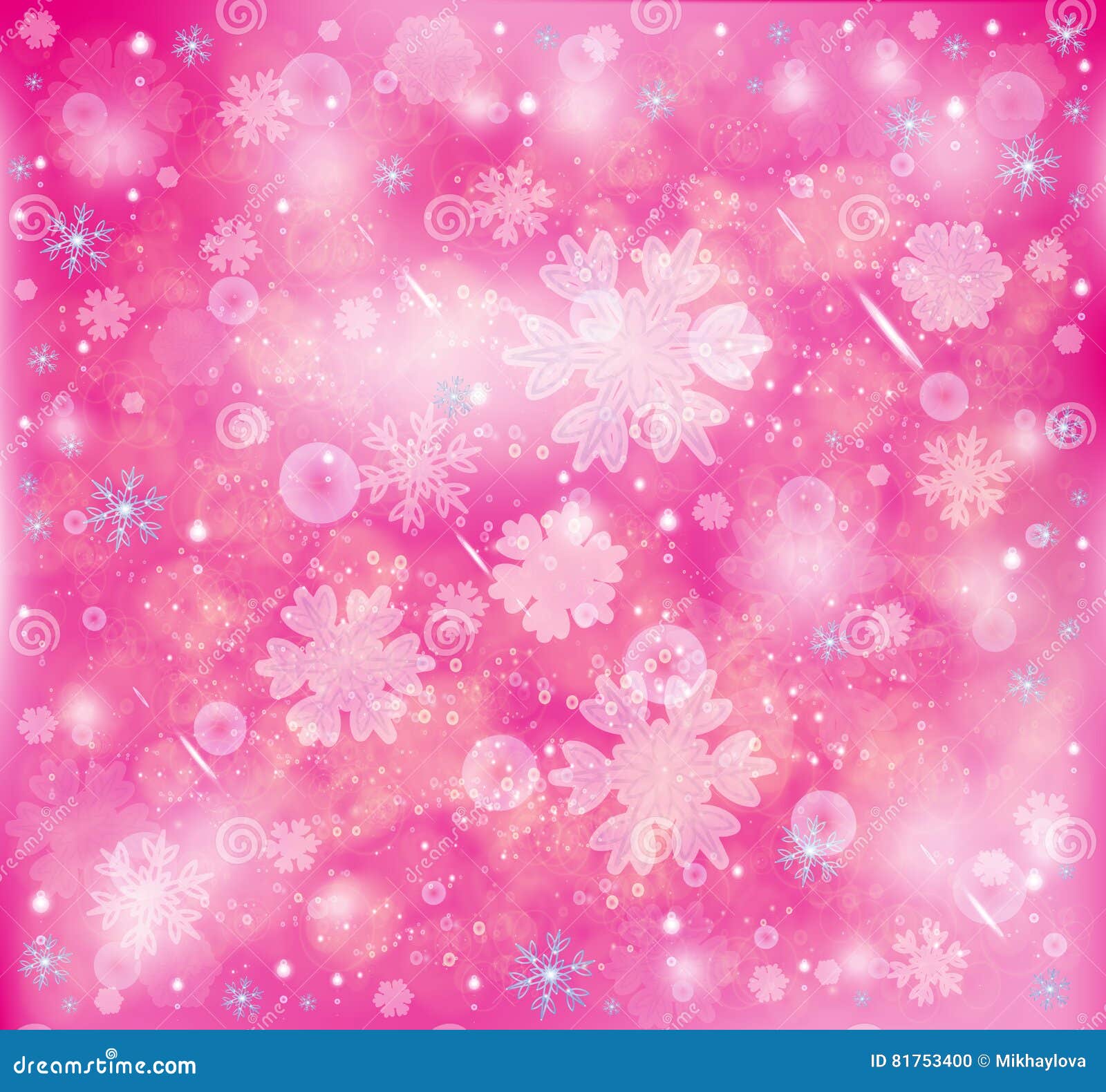 Snowflakes, Winter Frosty Snow Background Stock Vector - Illustration ...
