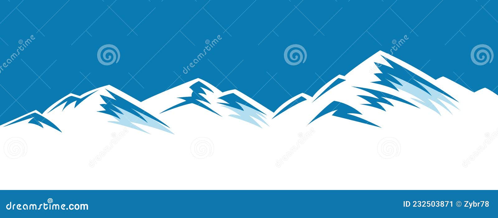 snowly mountain range