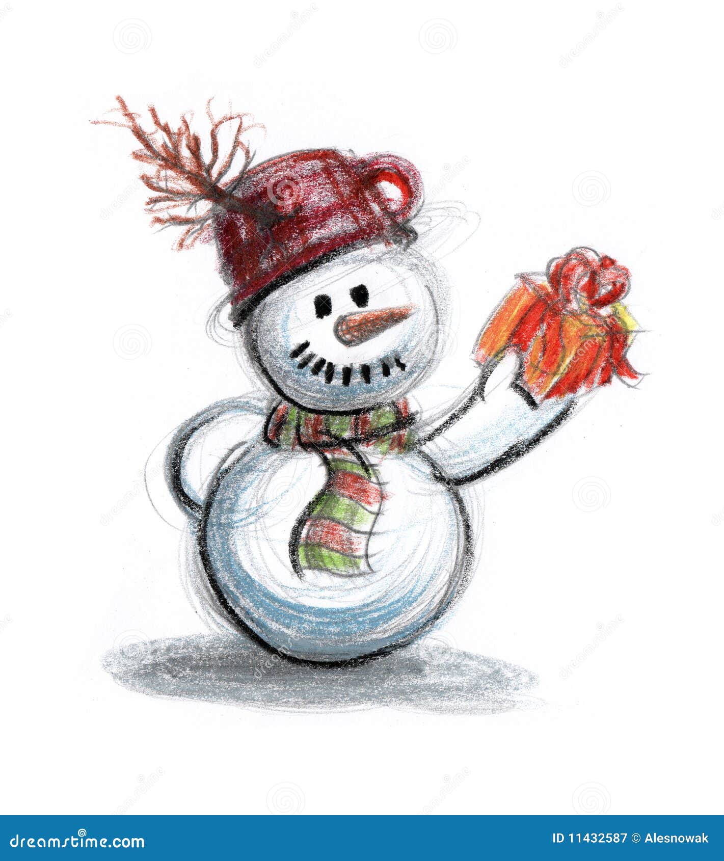 Merry Christmas Cute Snowman Drawing Christmas Stock Vector (Royalty Free)  1835521324 | Shutterstock