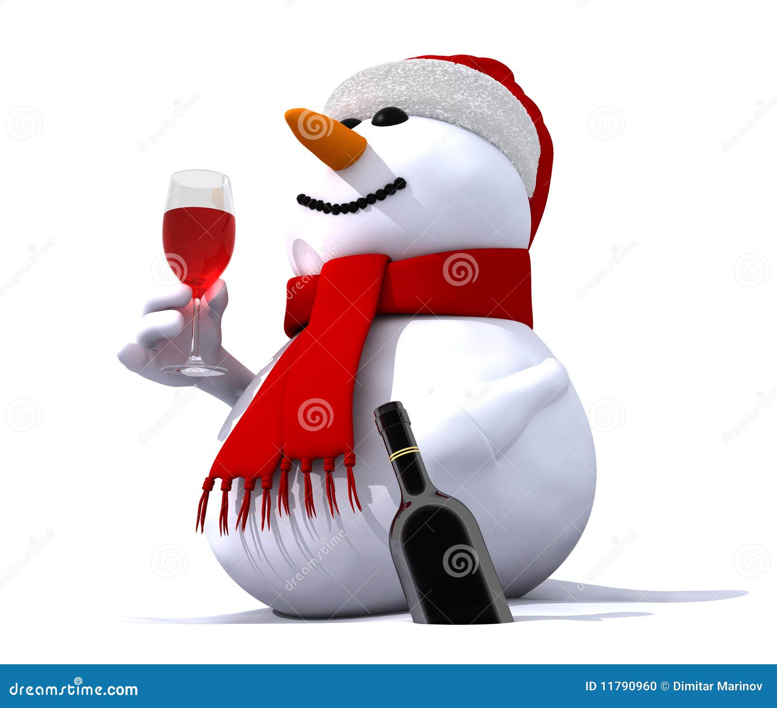 Snowman stock illustration. Illustration of funny, cartoon - 11790960